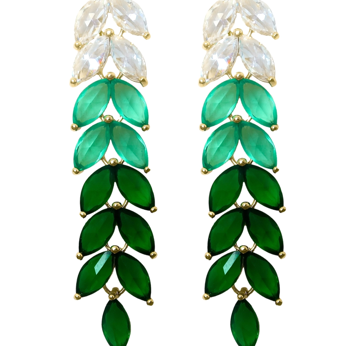 Holiday Ombre Statement Earrings