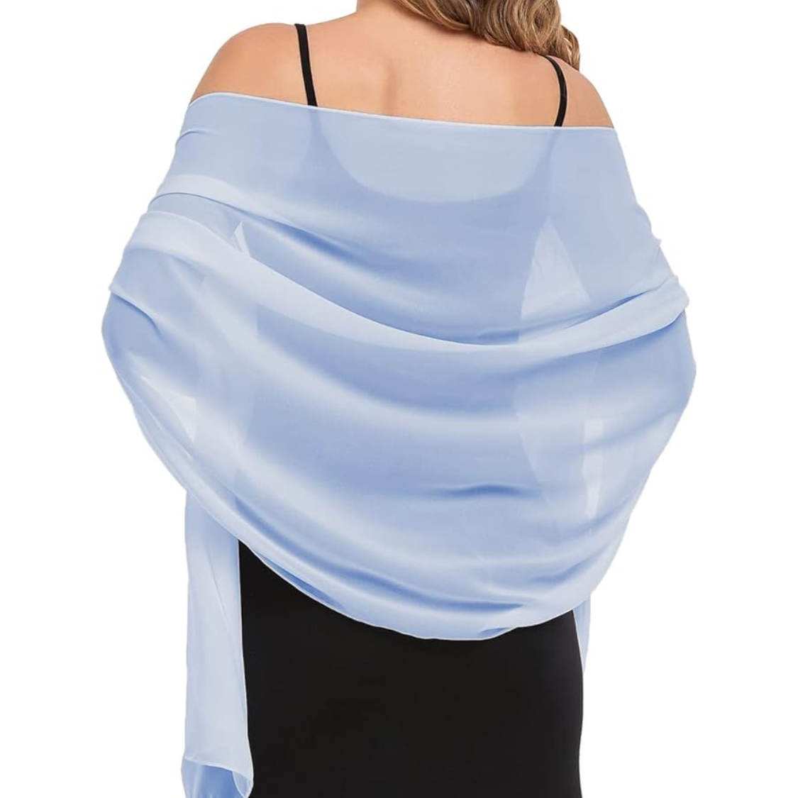 Chiffon Evening Wrap in soft lightweight chiffon for special occasion dressing