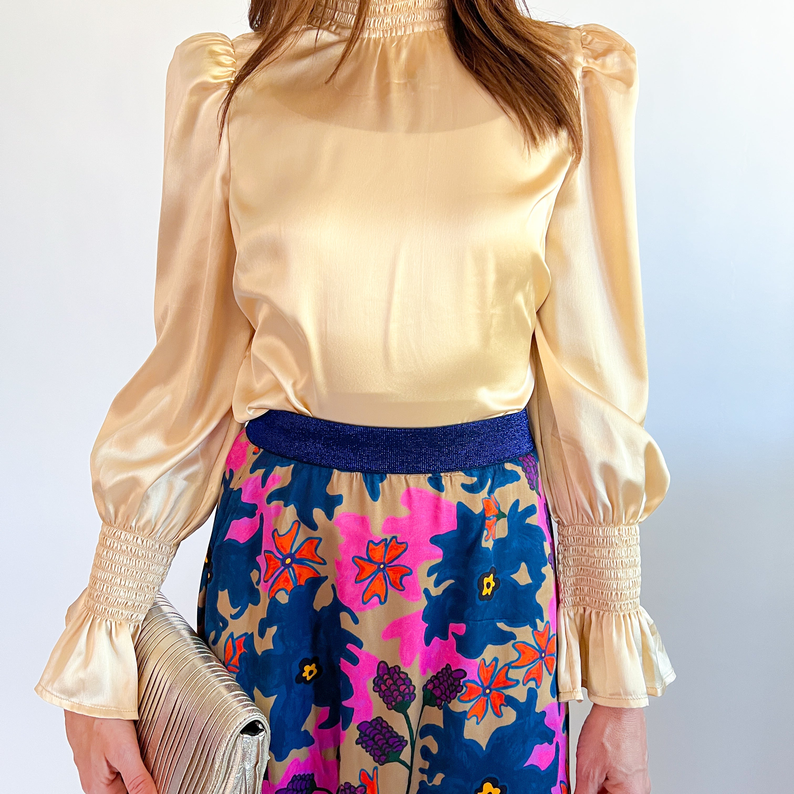 Heather Mock Neck Top