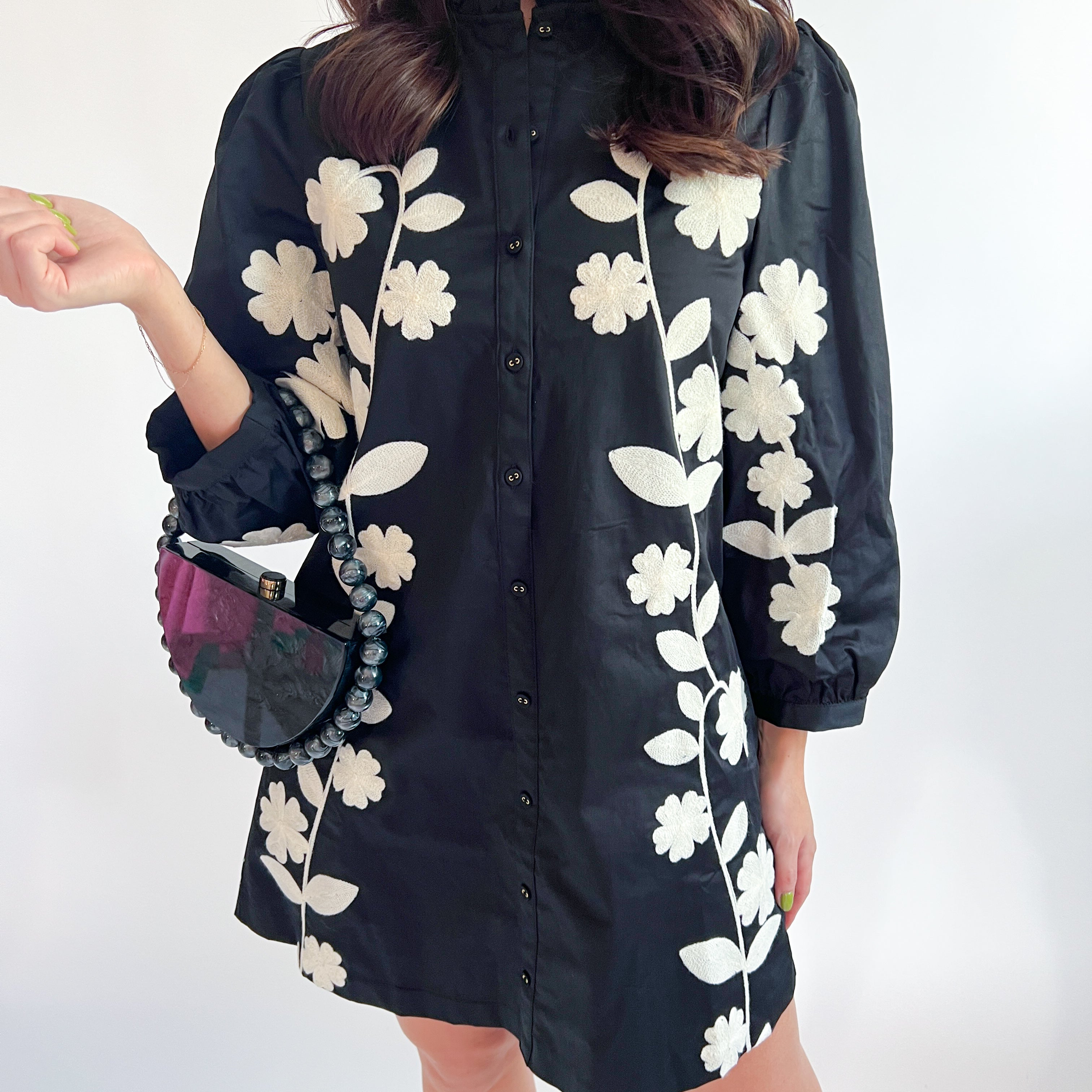 Serena Flower Mini Dress