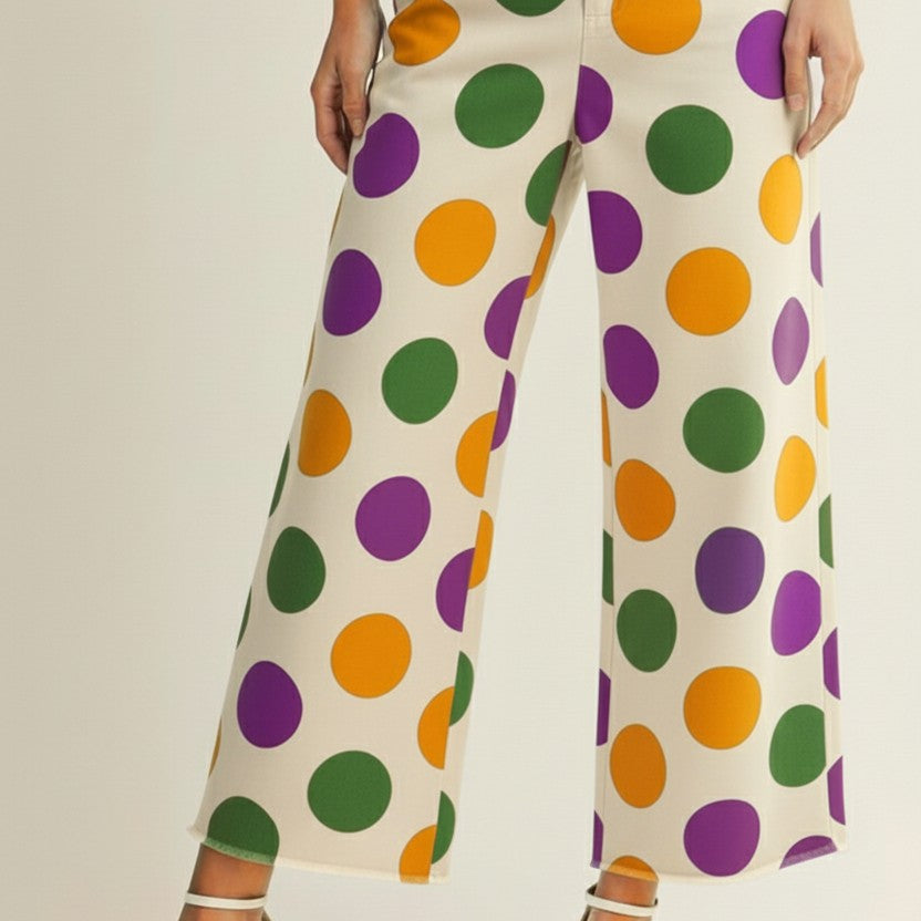 Mardi Gras Polka Dot Pants