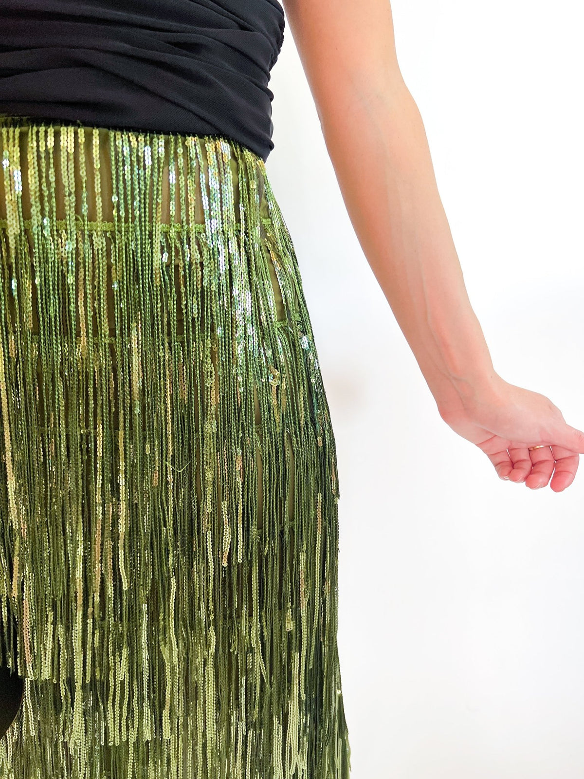 After Dark Fringe Maxi Skirt - Swoon Boutique New Orleans