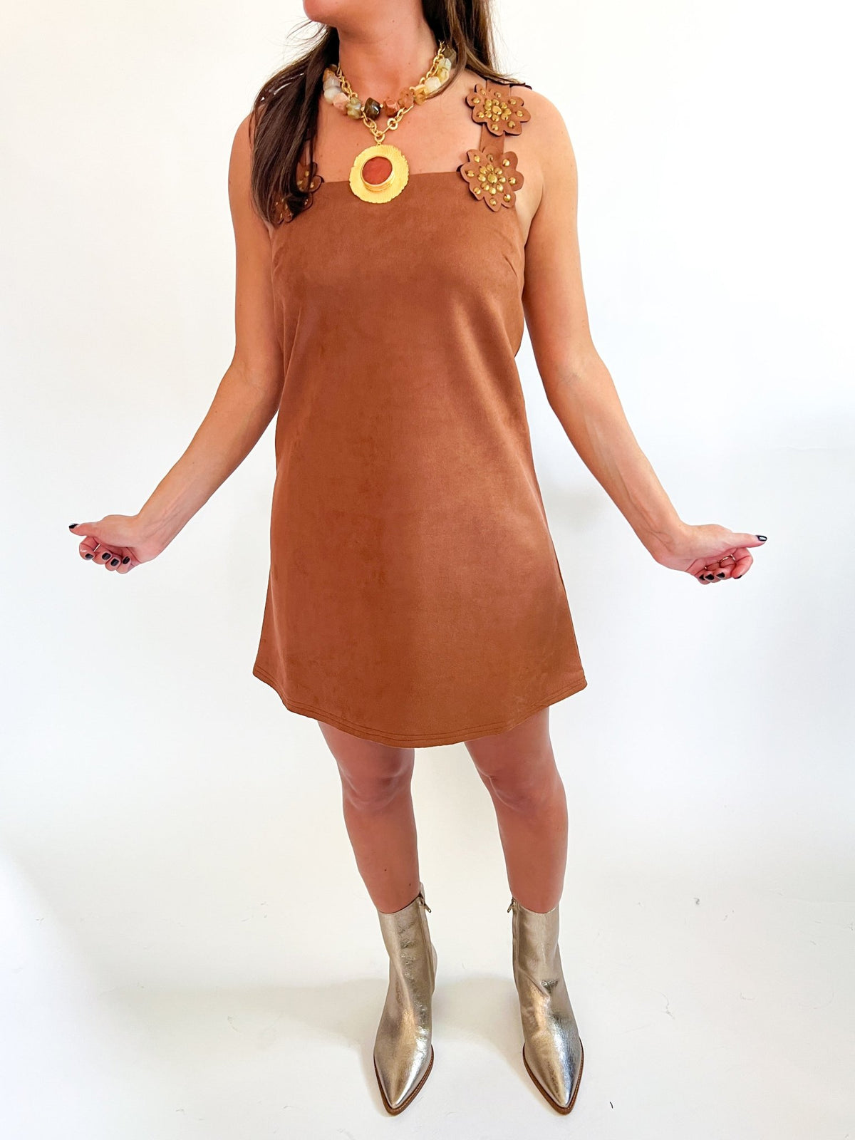 Almond Butter Alva Mini Dress - Swoon Boutique New Orleans