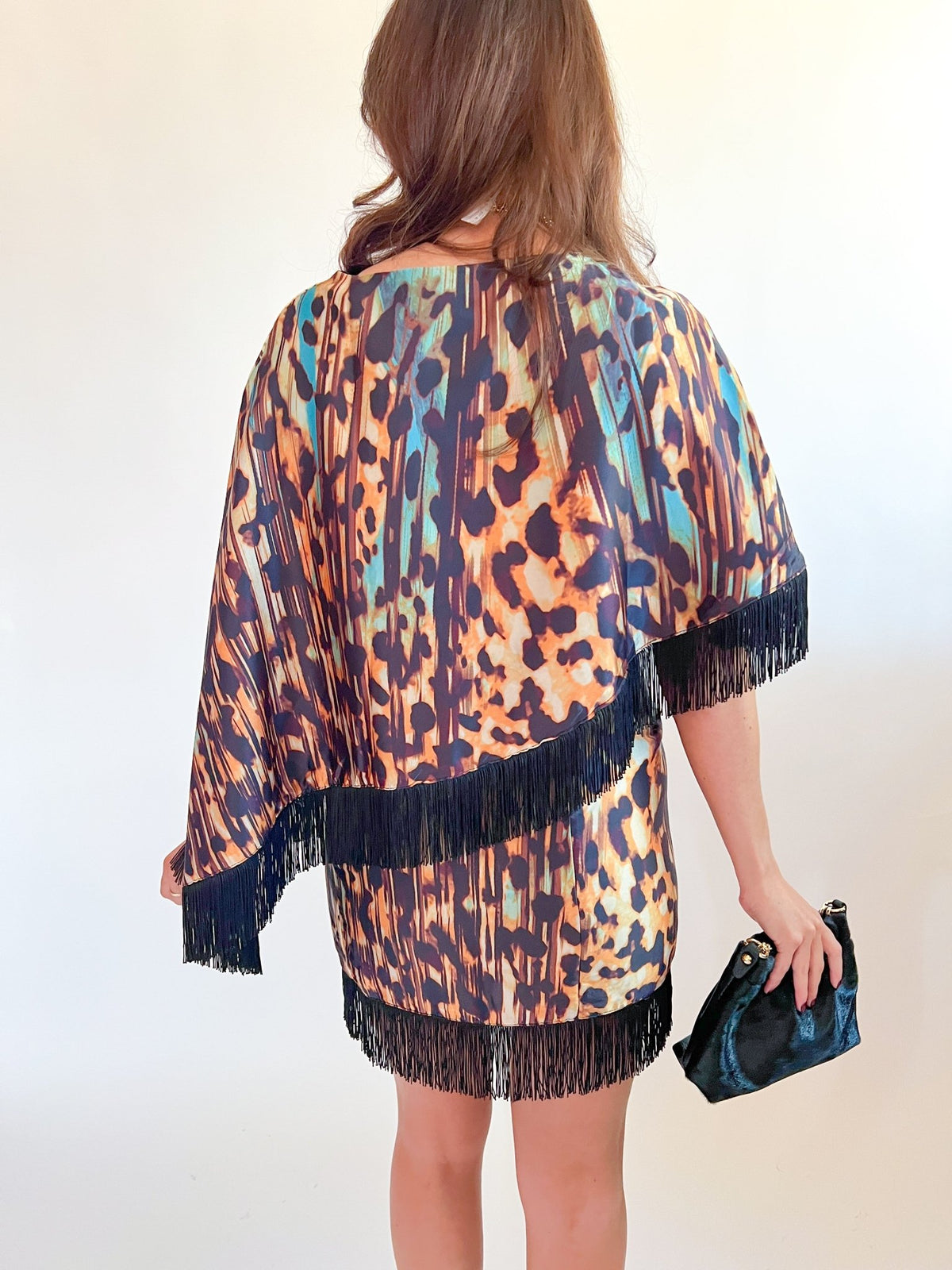 Animal Print Fringe Top - Swoon Boutique New Orleans