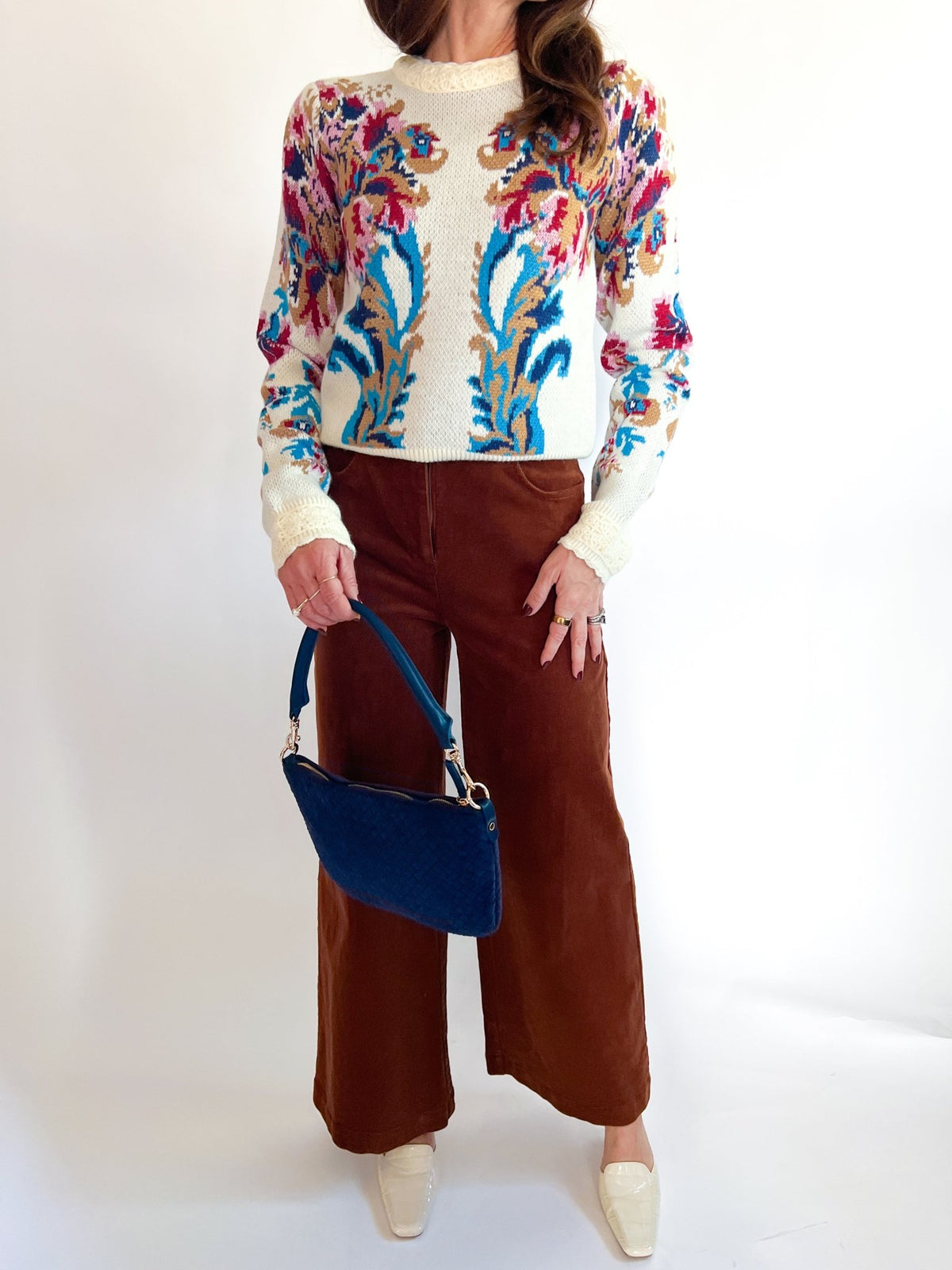 Arabesque Off-White Knit Sweater - Swoon Boutique New Orleans
