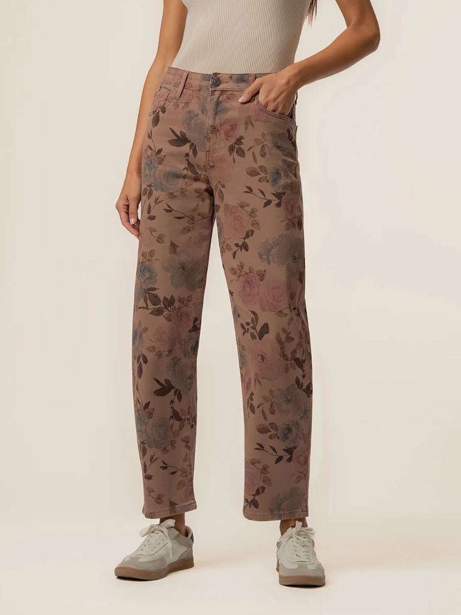 Ashton High Rise Barrel Pant - Swoon Boutique New Orleans
