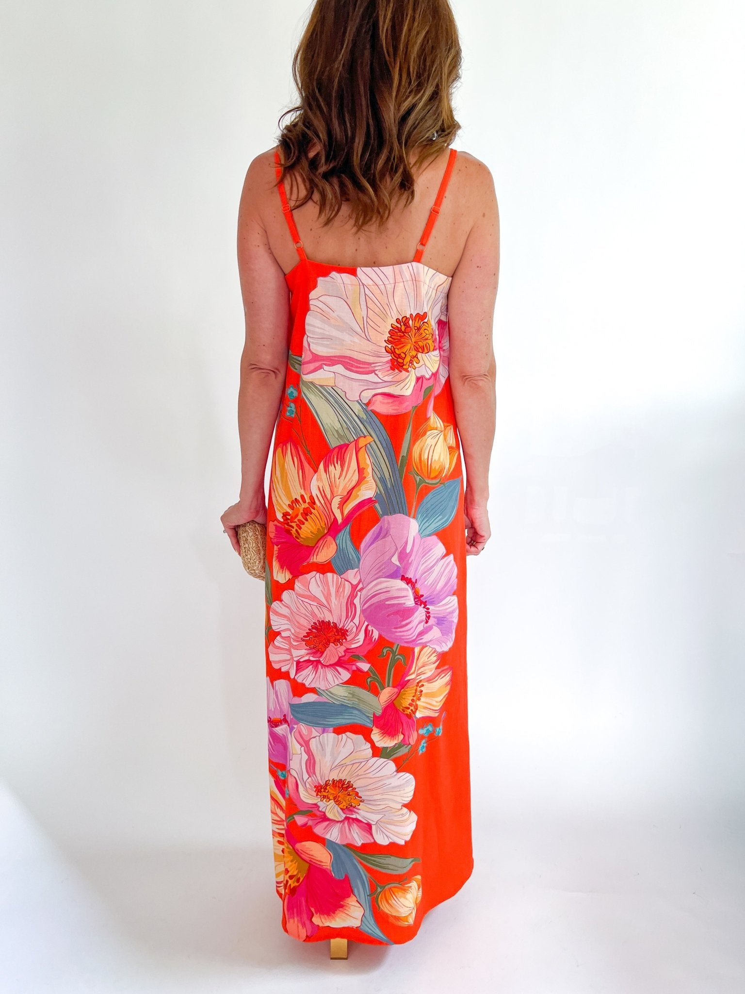Betsy Sunset Blooms Maxi Dress - Swoon Boutique New Orleans