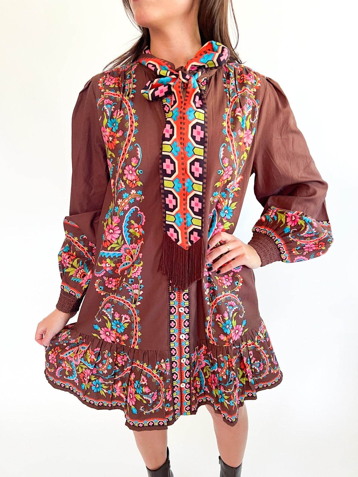 Brit Bow Dress - Swoon Boutique New Orleans