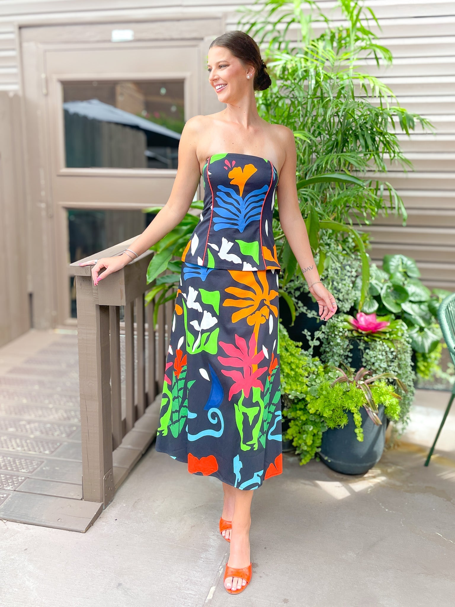 Brooks Majorelle Midi Dress - Swoon Boutique New Orleans