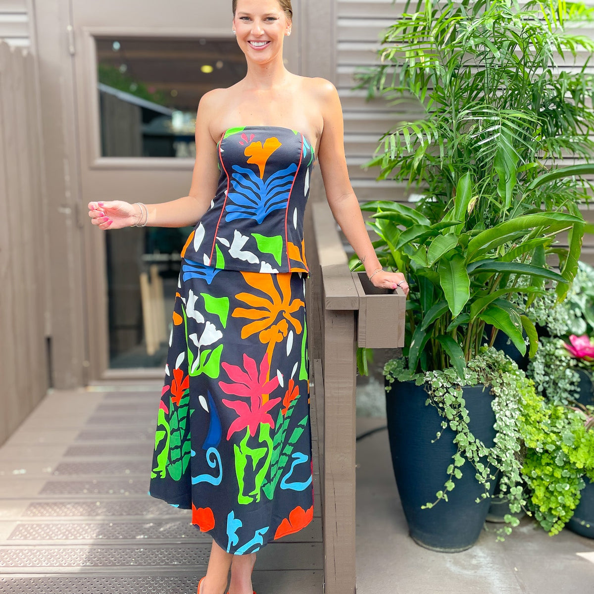 majorelle green dress Brooks Midi – Swoon Boutique New Orleans comics