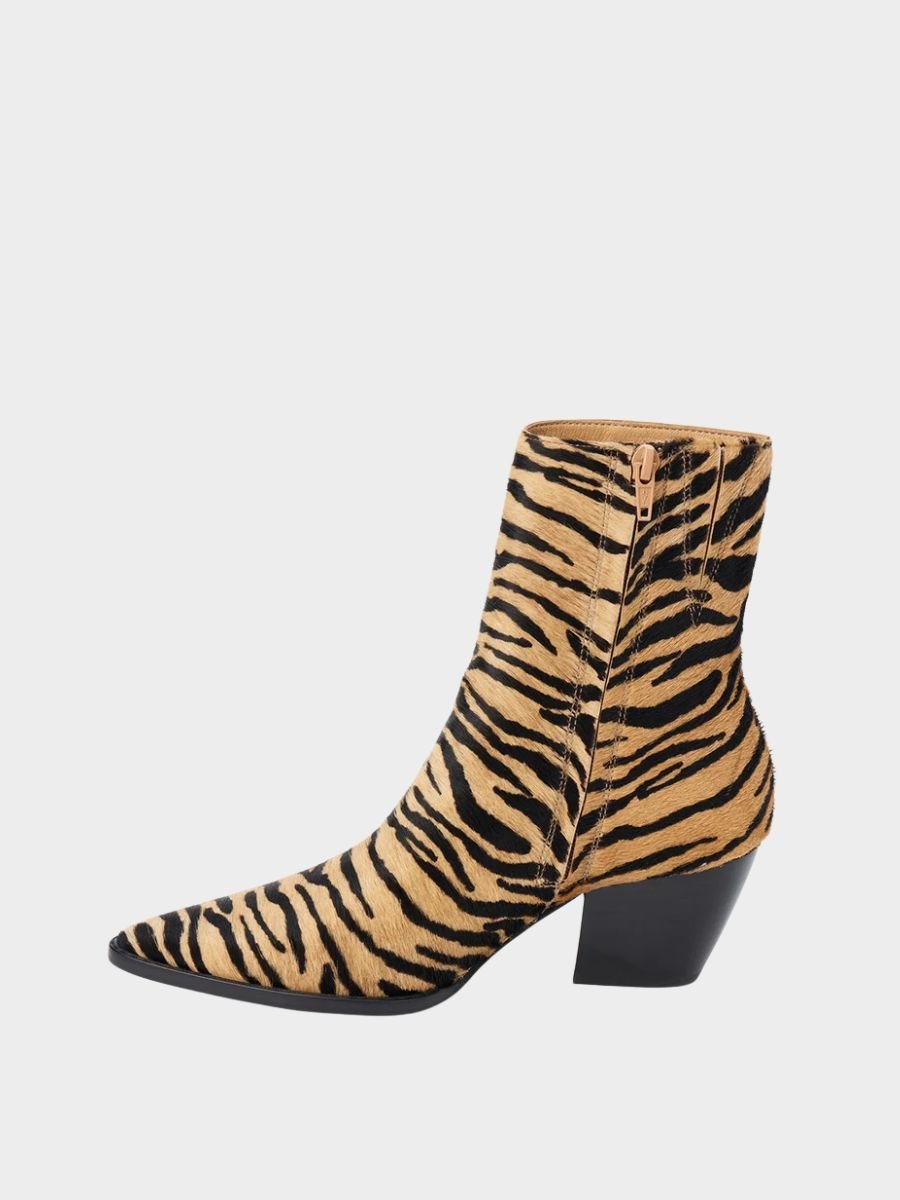 Caty Tiger Print Ankle Boots - Swoon Boutique New Orleans