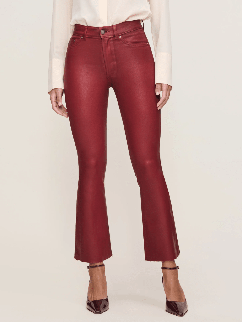 Cherry Coated Bridget Cropped Jeans - Swoon Boutique New Orleans