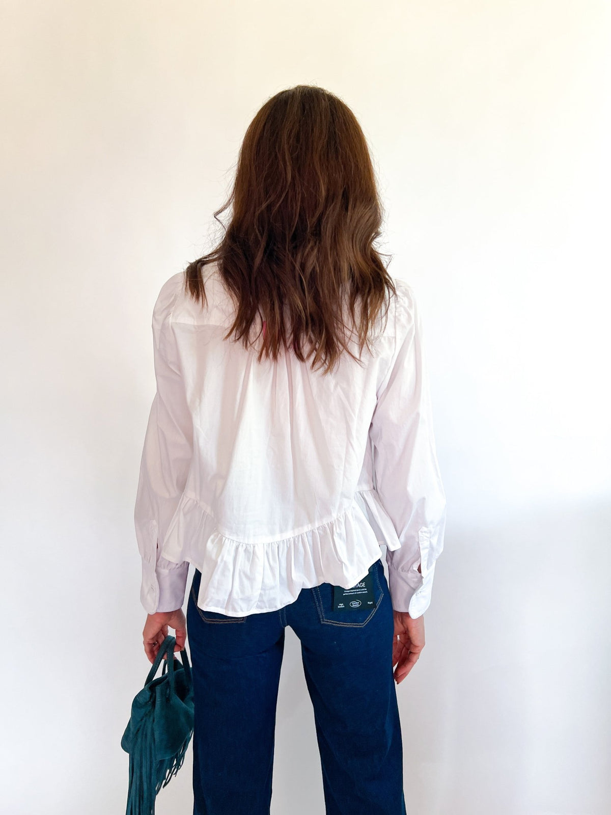 Classic Peplum Button Blouse - Swoon Boutique New Orleans