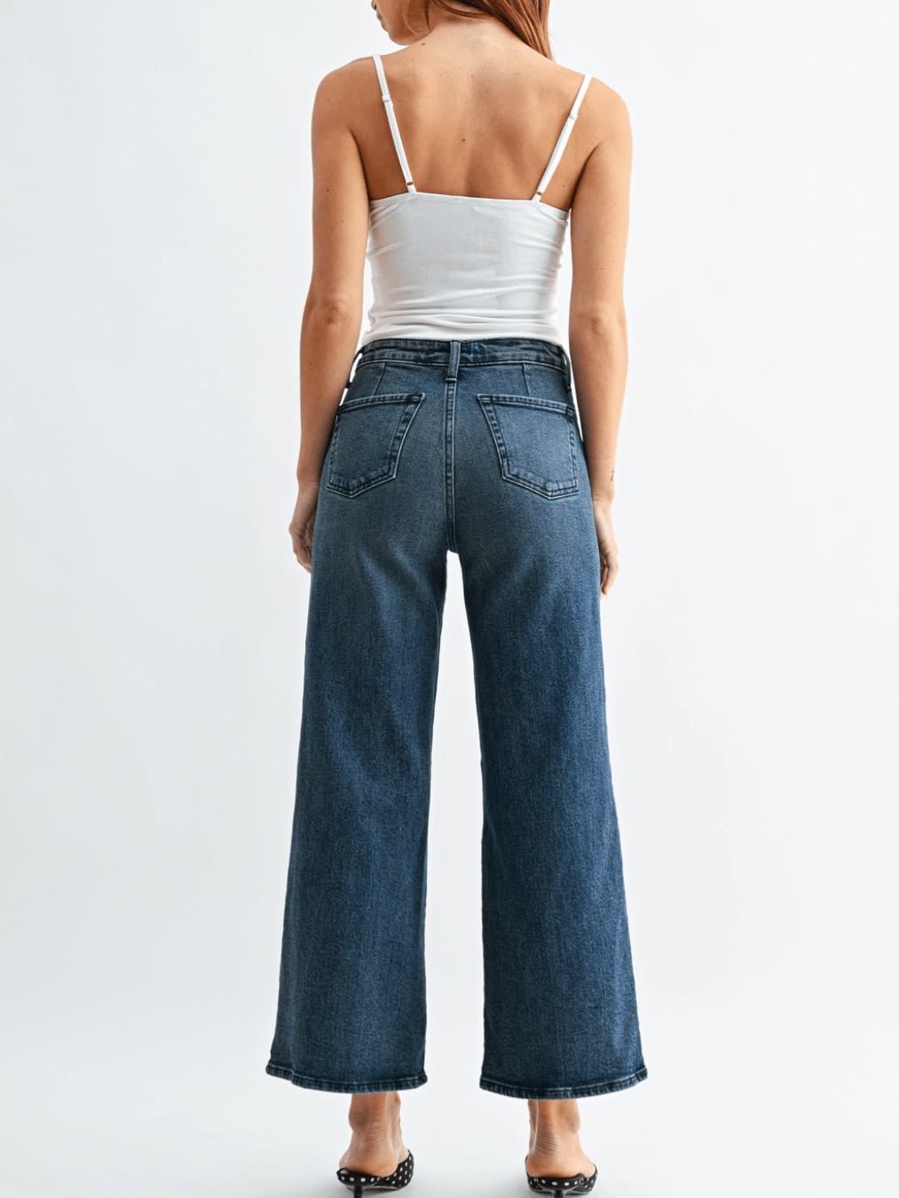 Clean Front Wide Leg Jean - Swoon Boutique New Orleans