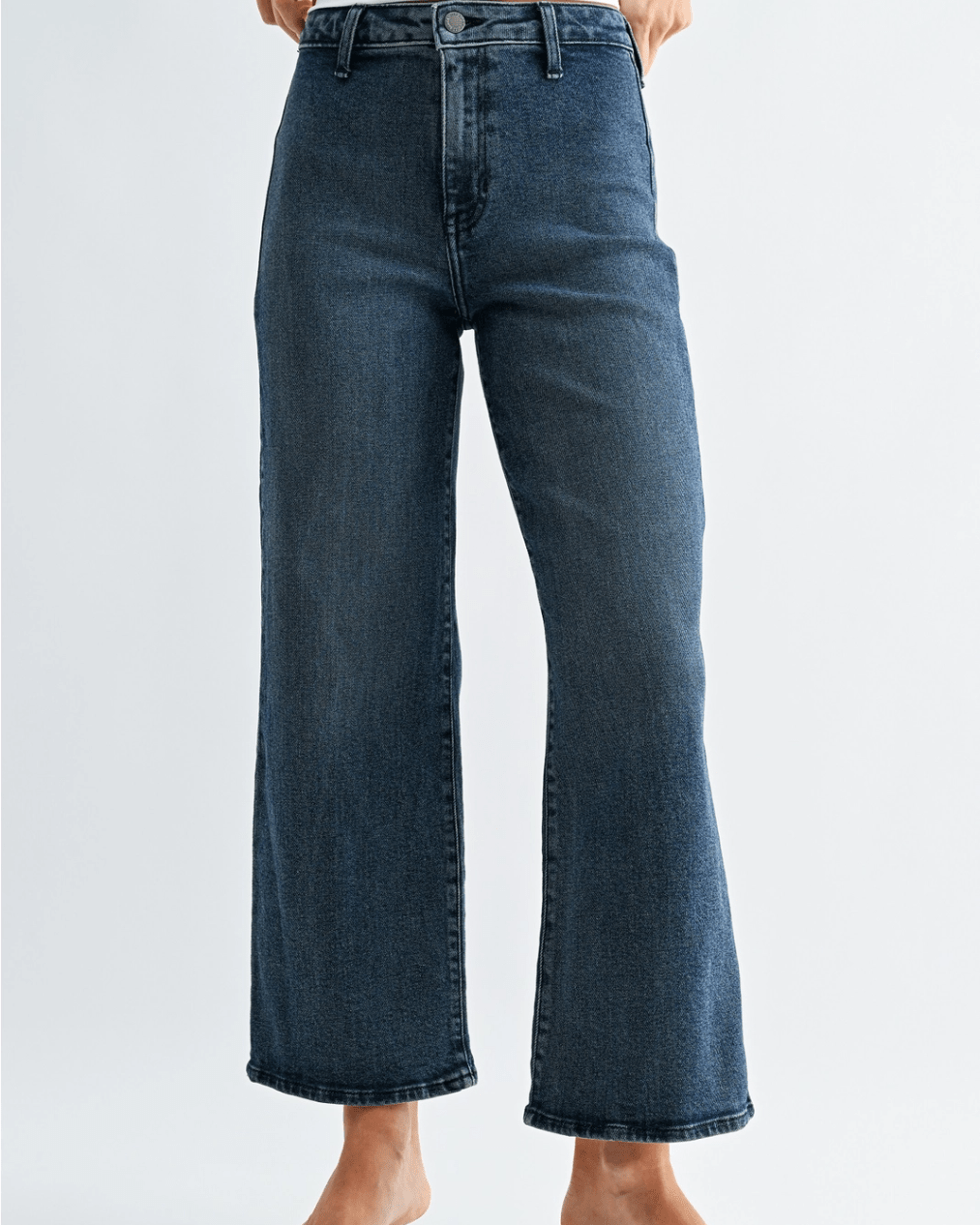 Clean Front Wide Leg Jean - Swoon Boutique New Orleans