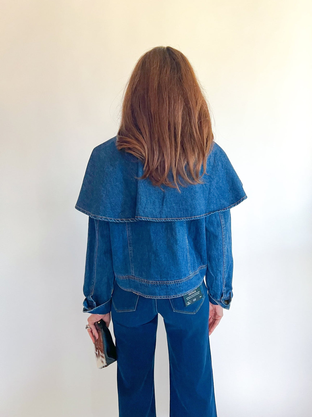 Denim Cape Style Jacket - Swoon Boutique New Orleans