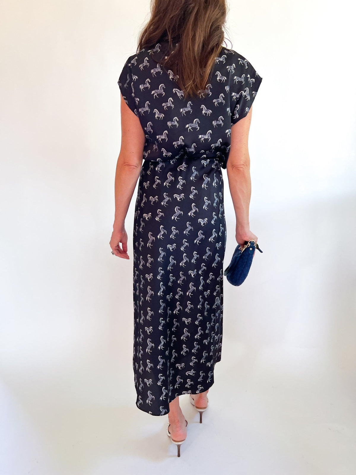 Derby Days Draped Blouse - Swoon Boutique New Orleans