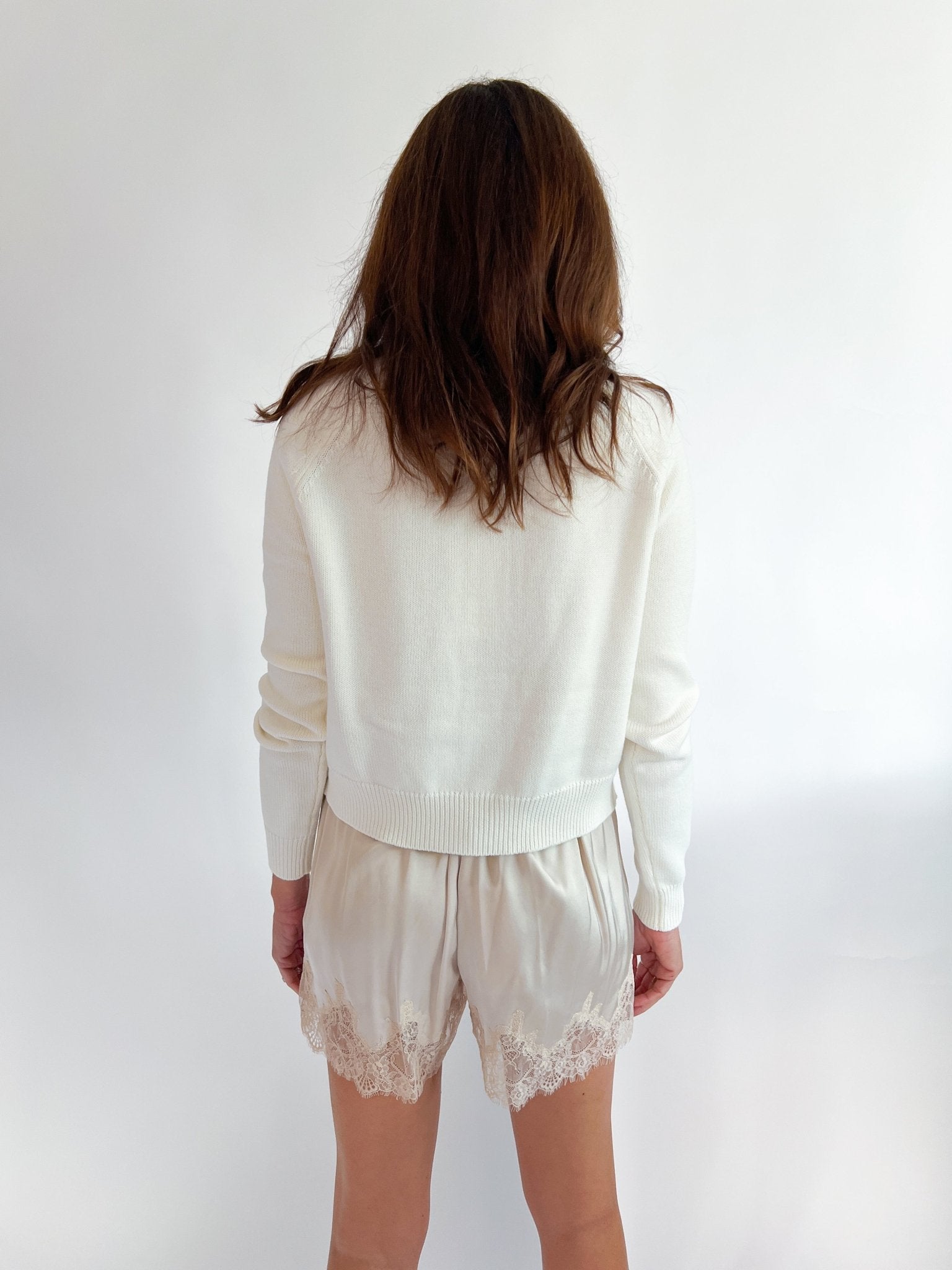 Ennis Satin Lace Pullon Shorts - Swoon Boutique New Orleans