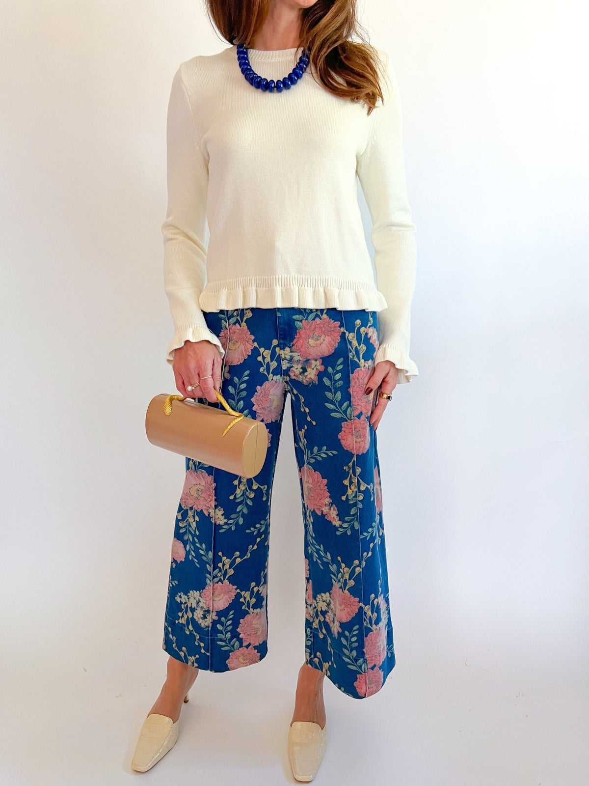 Essential Ruffle Trim Sweater - Swoon Boutique New Orleans