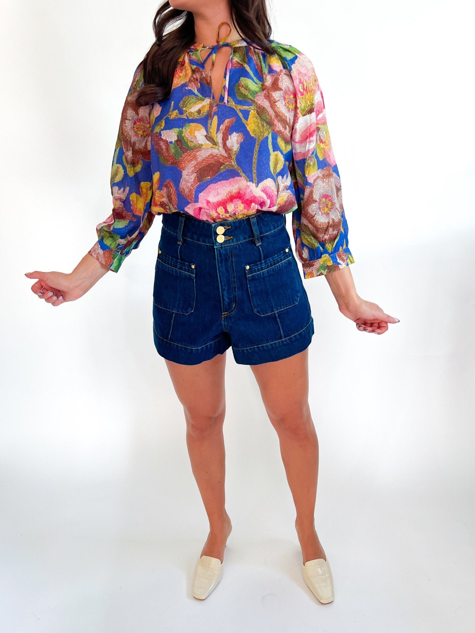 Floral Bloom Peasant Top - Swoon Boutique New Orleans