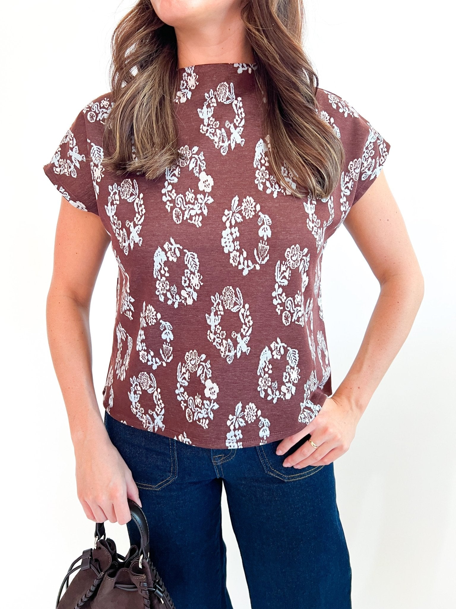 Floral Medallion Top - Swoon Boutique New Orleans