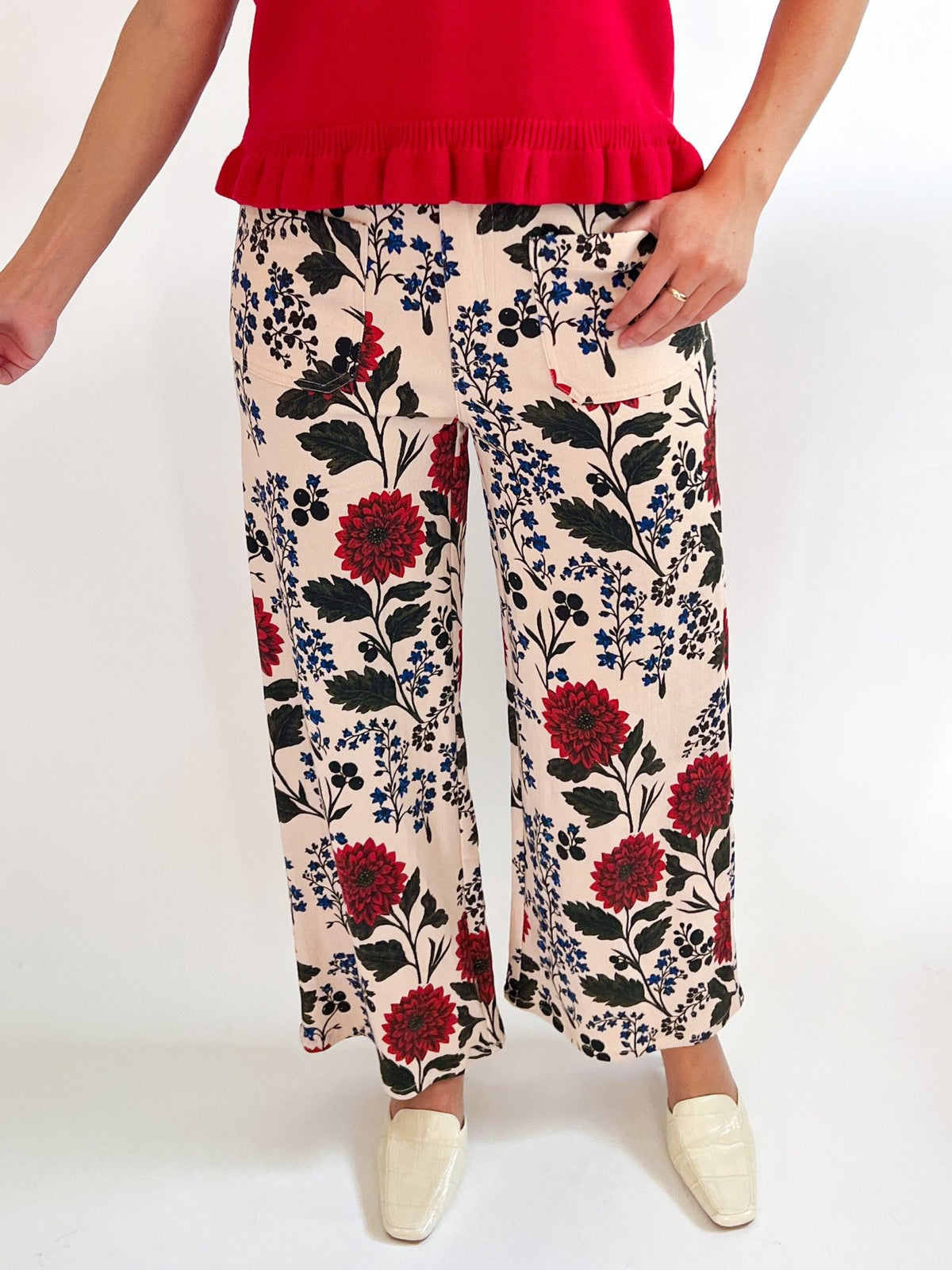 Floral Wide Leg Pants - Swoon Boutique New Orleans