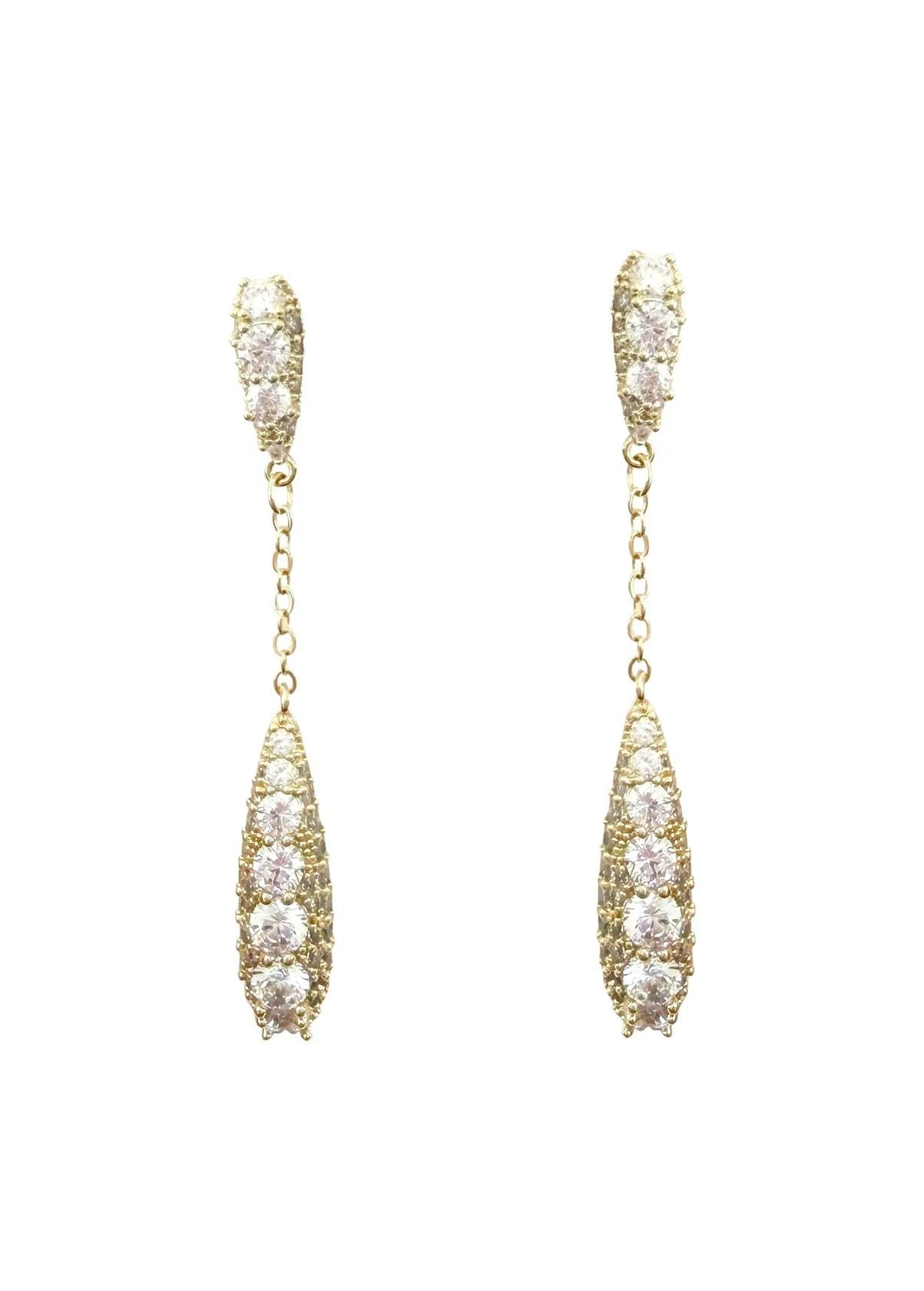 Greer Cz Drop Earrings - Swoon Boutique New Orleans