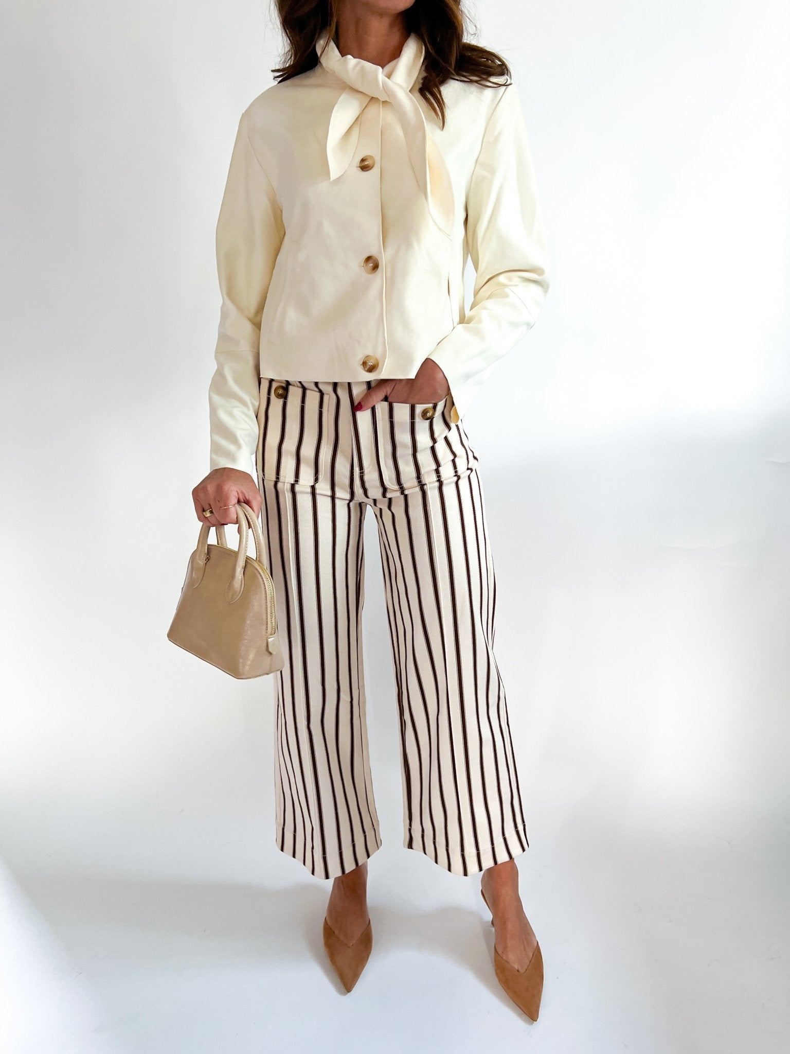 Harper Stripe Wide Leg Pants - Swoon Boutique New Orleans