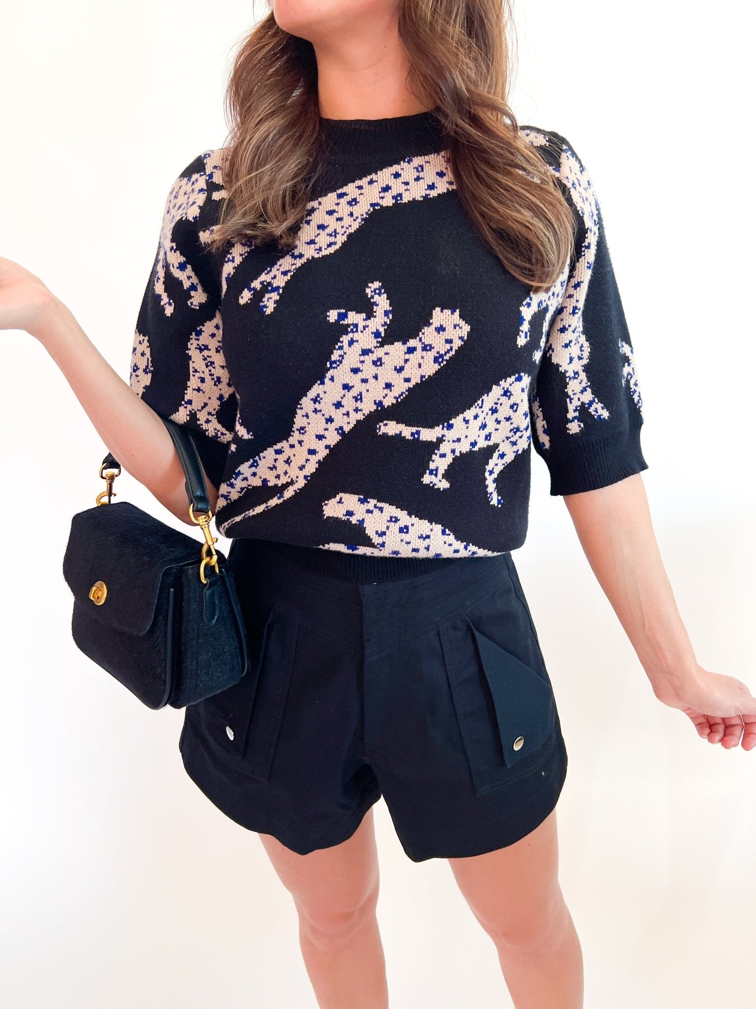 Jaguar Intarsia Sweater - Swoon Boutique New Orleans