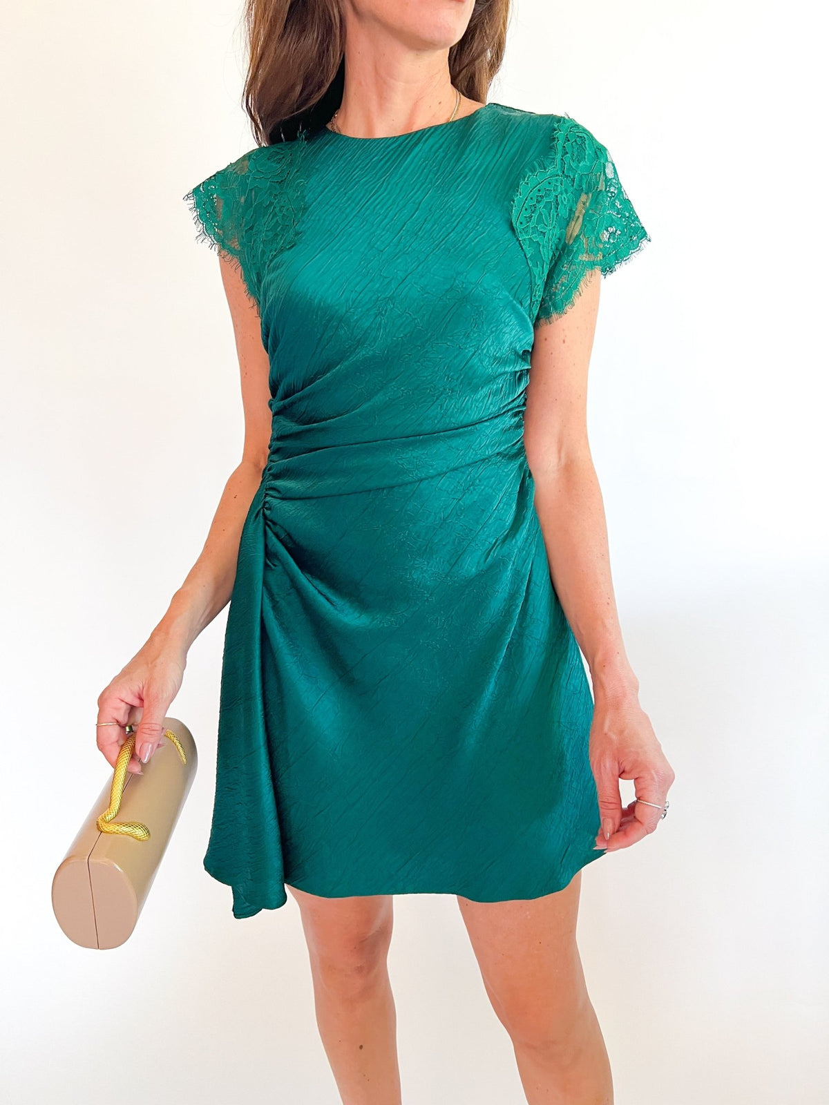 Jordyn Ruched Mini Dress - Swoon Boutique New Orleans