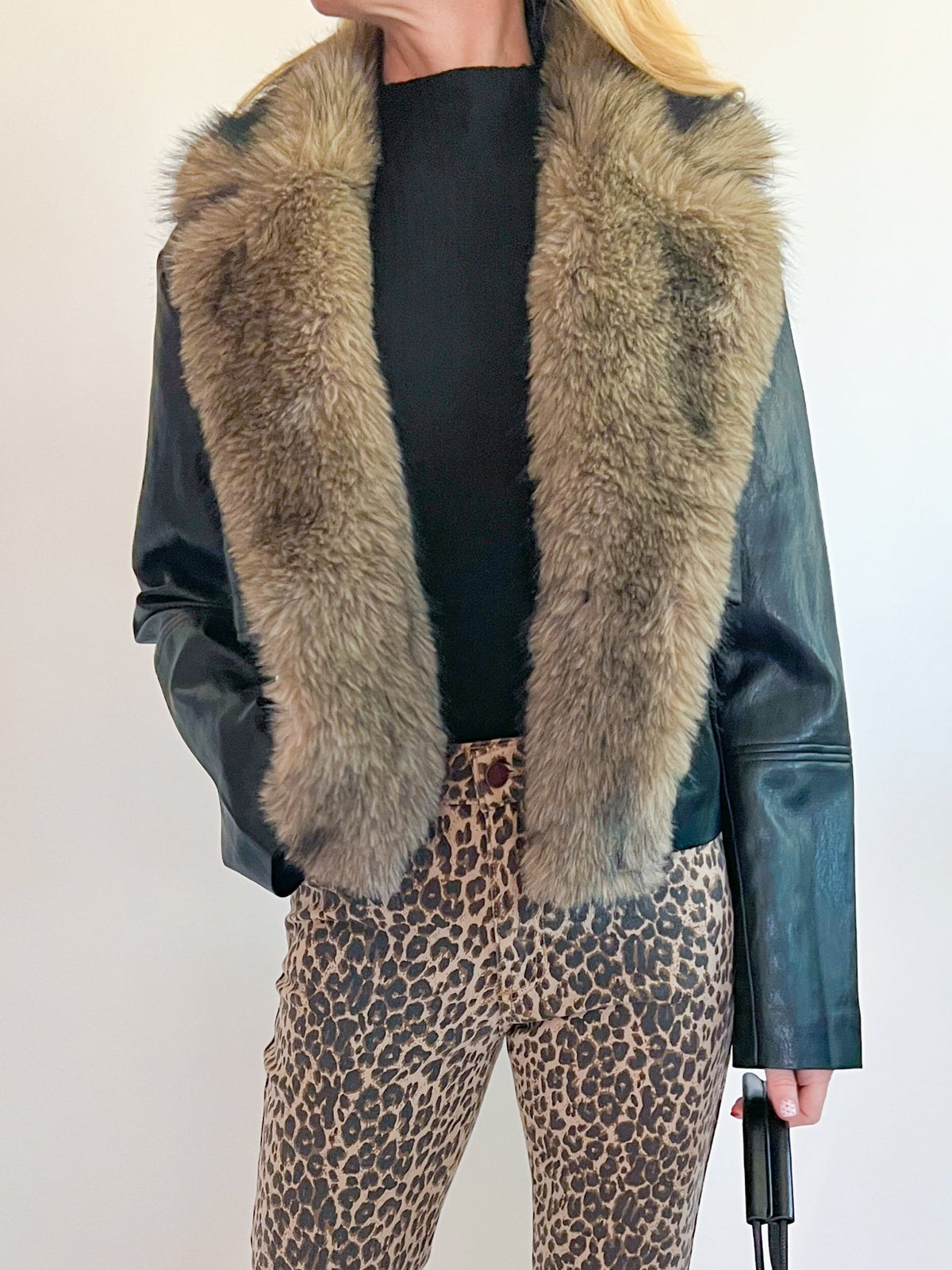 Lexi Long Sleeve Faux Fur Jacket - Swoon Boutique New Orleans