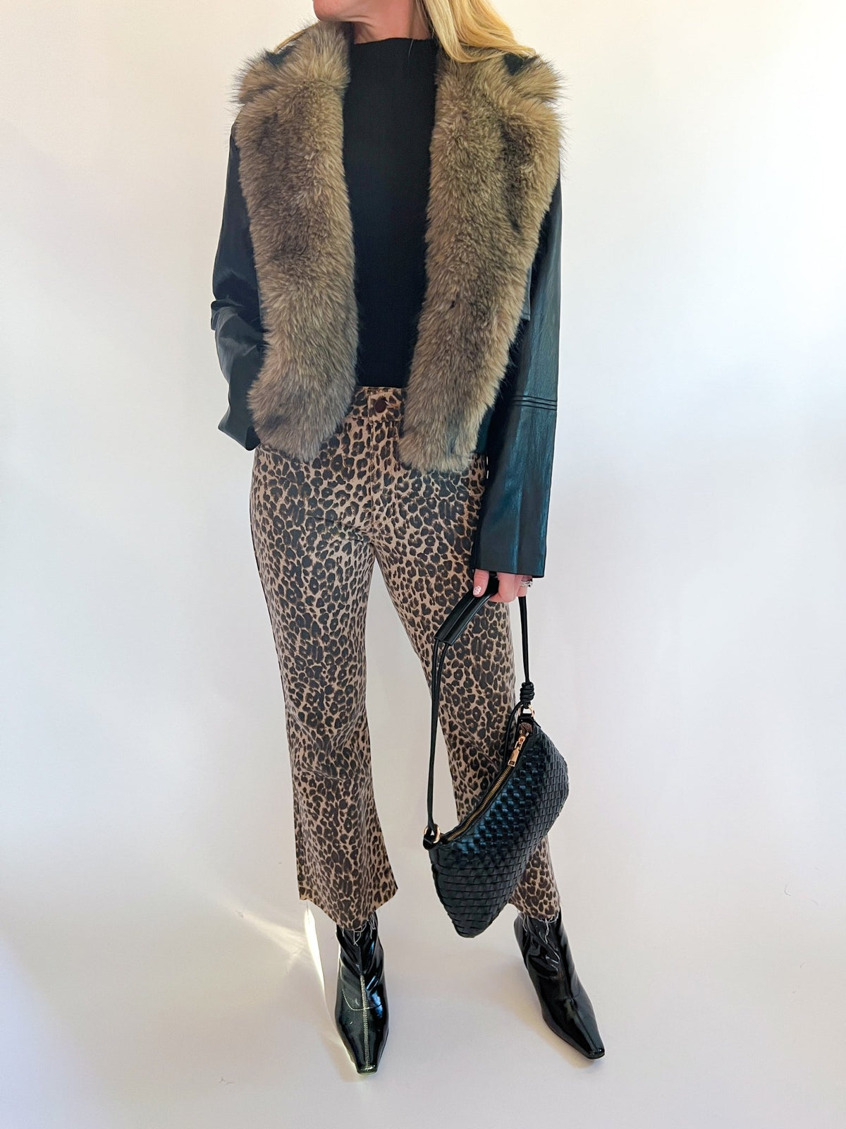Lexi Long Sleeve Faux Fur Jacket - Swoon Boutique New Orleans