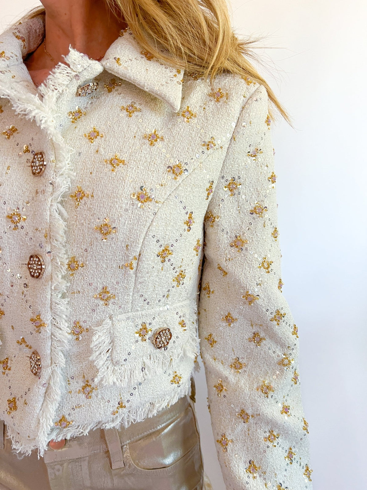 Liore Cropped Jacket - Swoon Boutique New Orleans