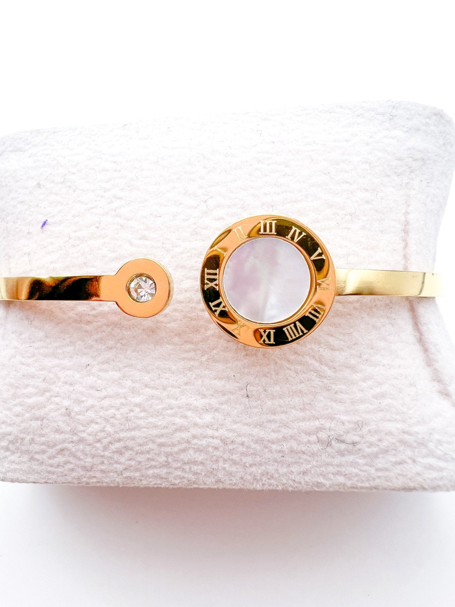 M-O-P Roman Numeral Hinge Cuff - Swoon Boutique New Orleans