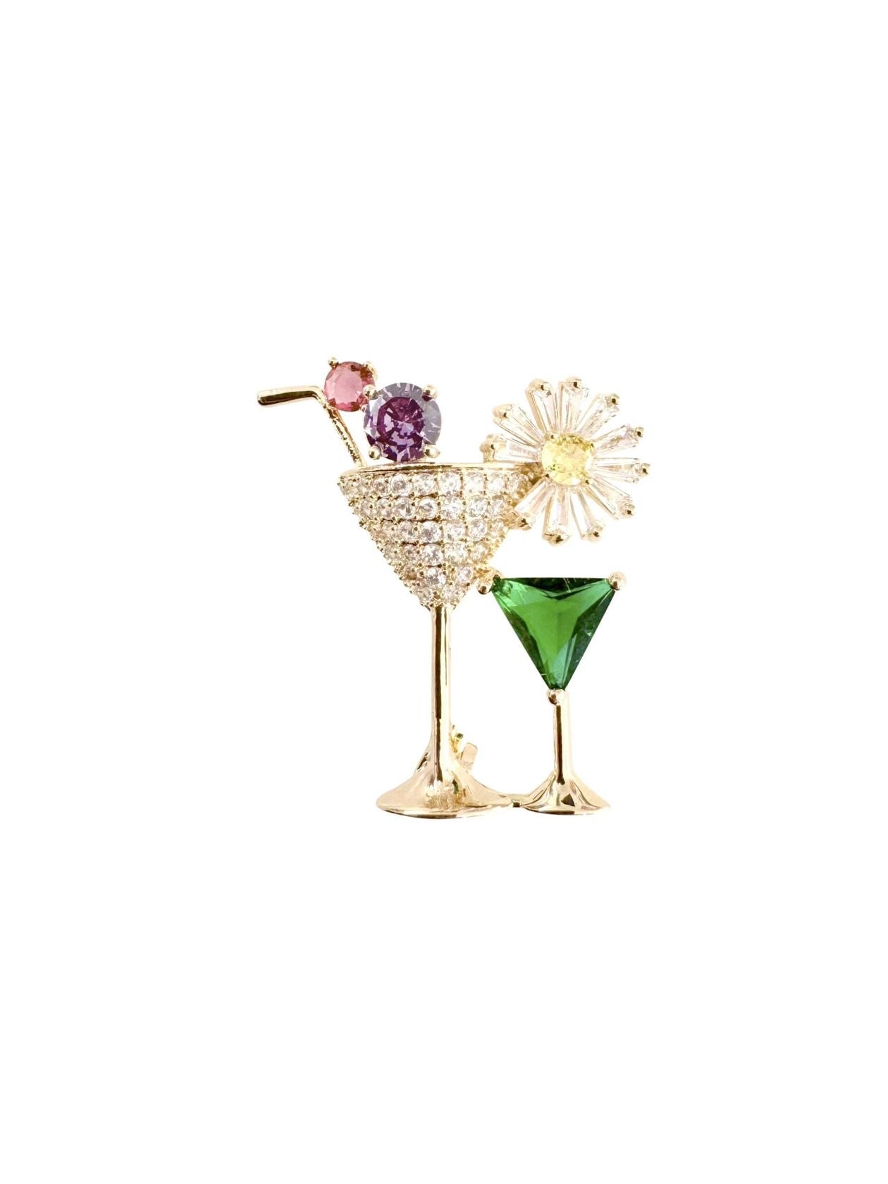 Martini Brooch - Swoon Boutique New Orleans