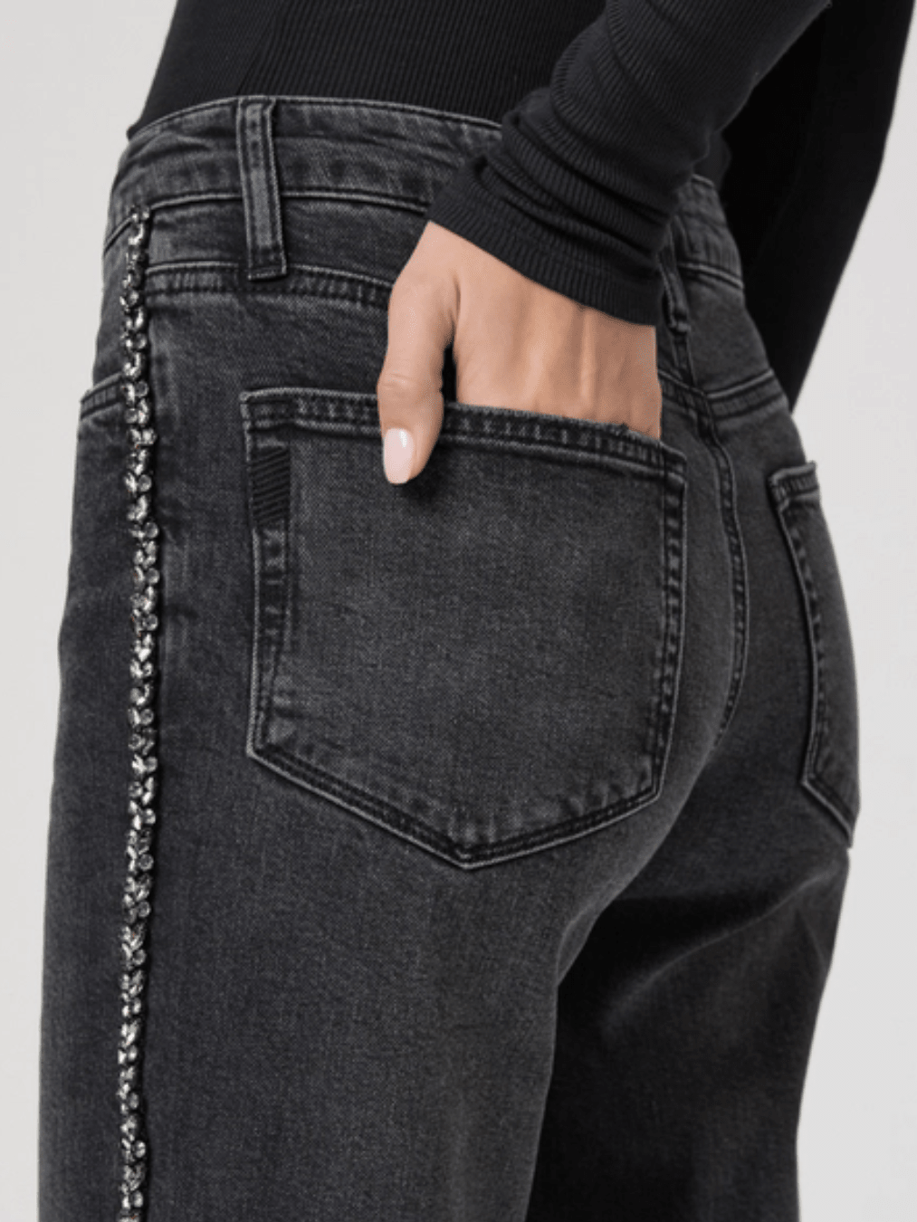 Mason Glitz Ankle Jeans - Swoon Boutique New Orleans