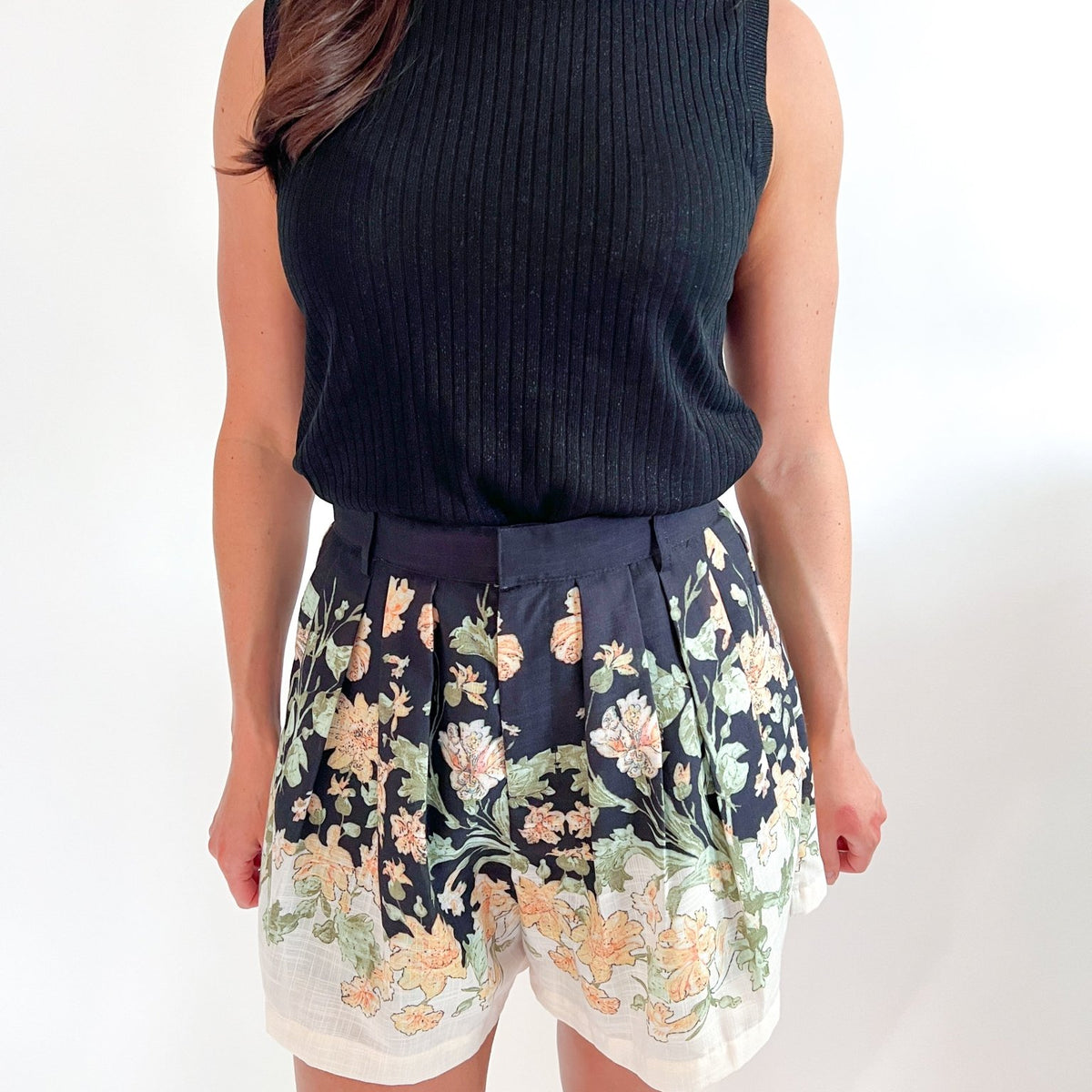 Metallic Ribbed Knit Sleeveless Top - Swoon Boutique New Orleans
