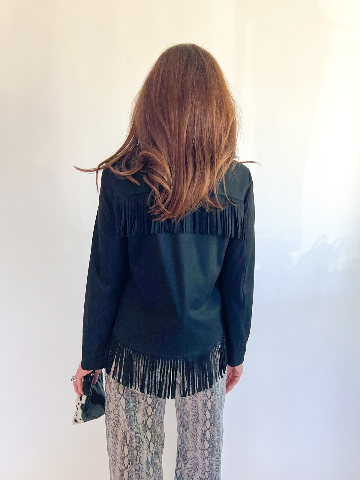 Midnight Fringe Jacket - Swoon Boutique New Orleans