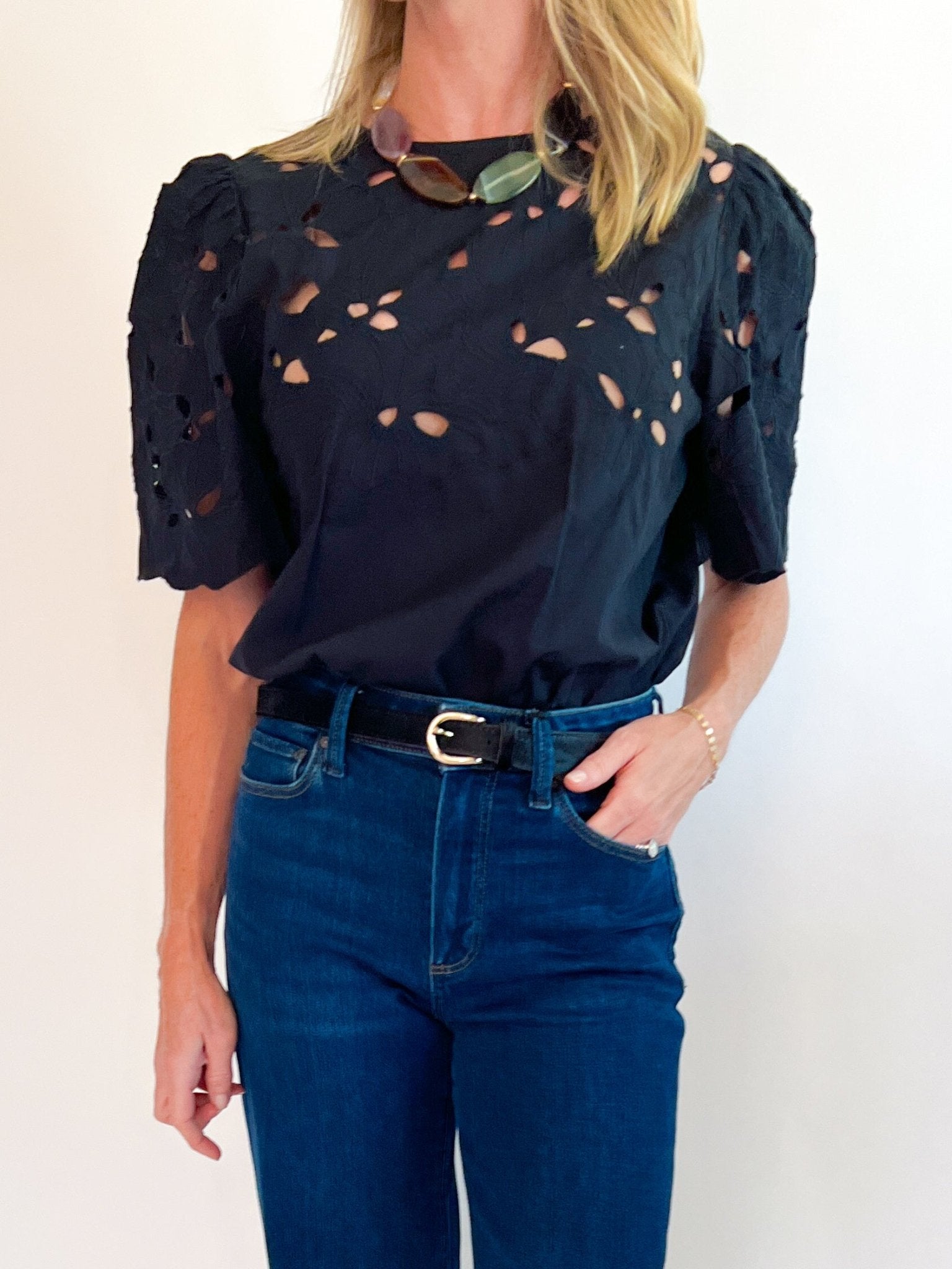 Midnight Garden Lace Top - Swoon Boutique New Orleans