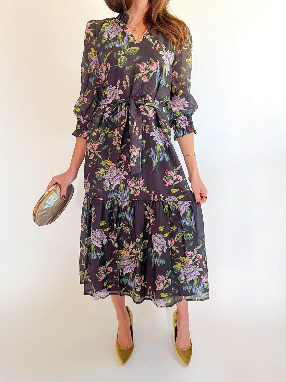 Midnight Garden Maxi Dress - Swoon Boutique New Orleans