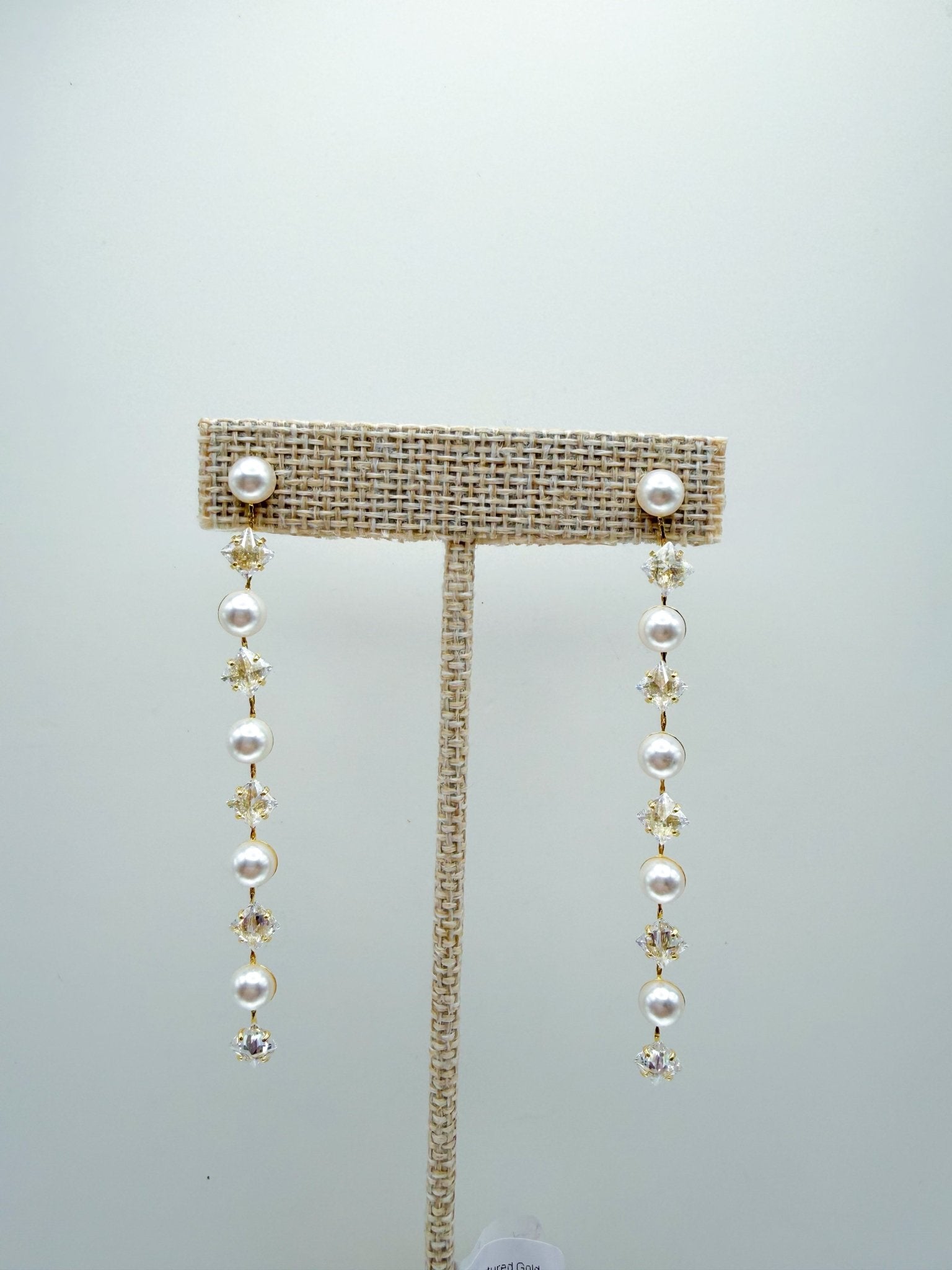 Mixed Pearl CZ Dangle Earring - Swoon Boutique New Orleans