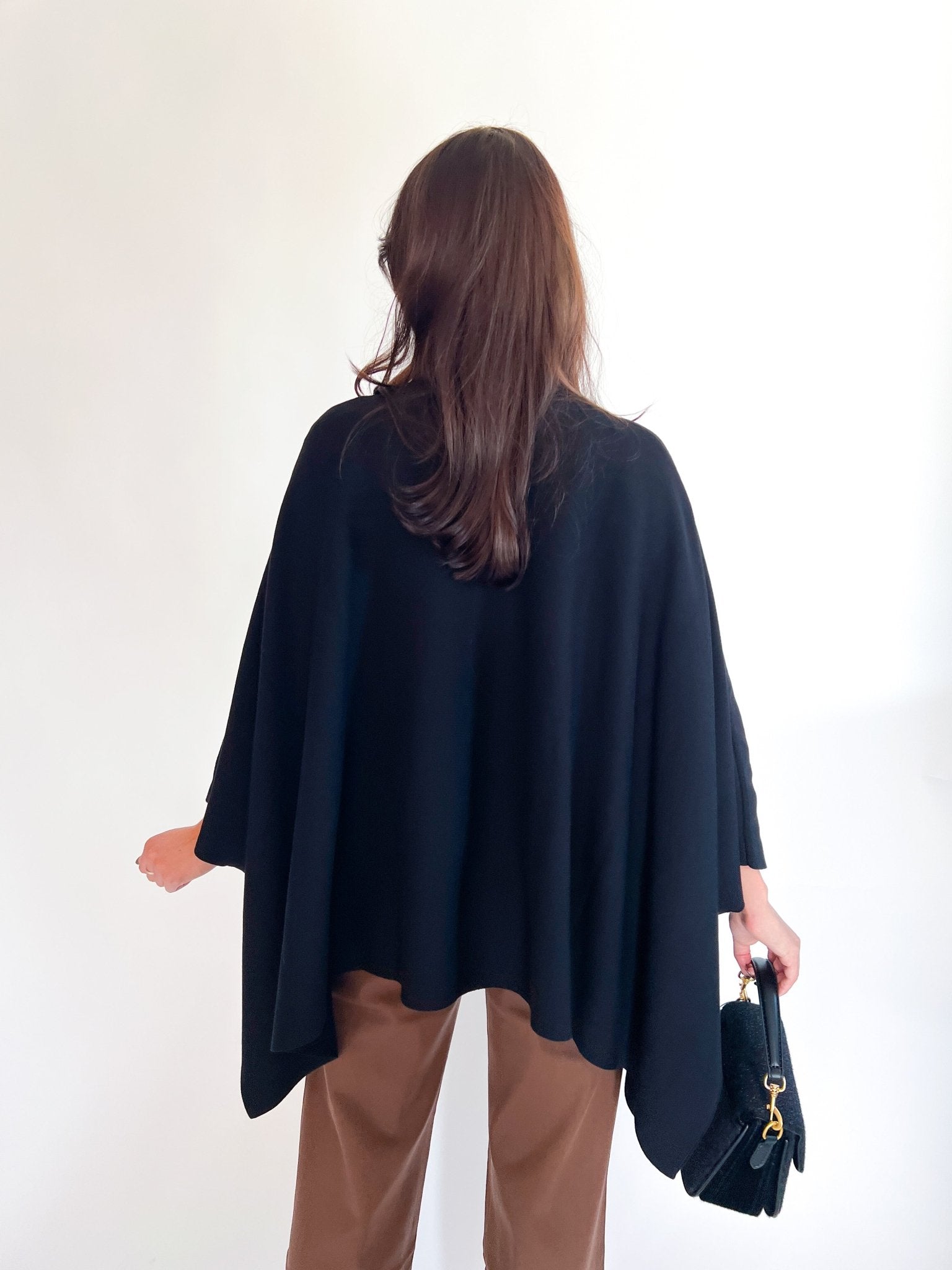 Mock Neck Poncho Sweater - Swoon Boutique New Orleans