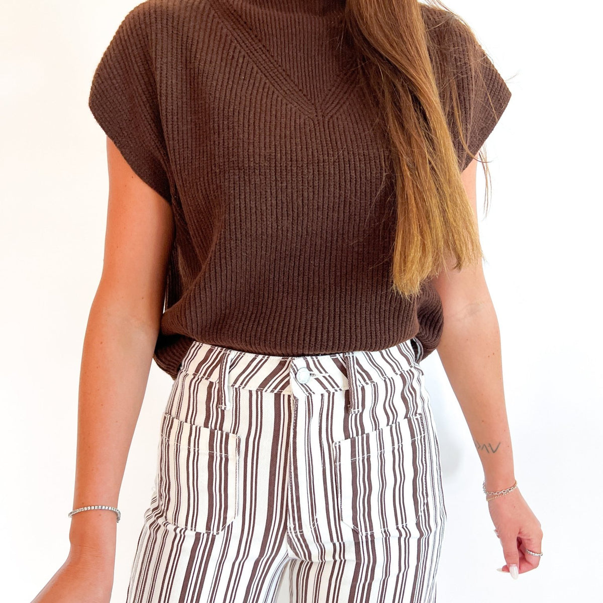 Mock Neck Sweater Top - Swoon Boutique New Orleans
