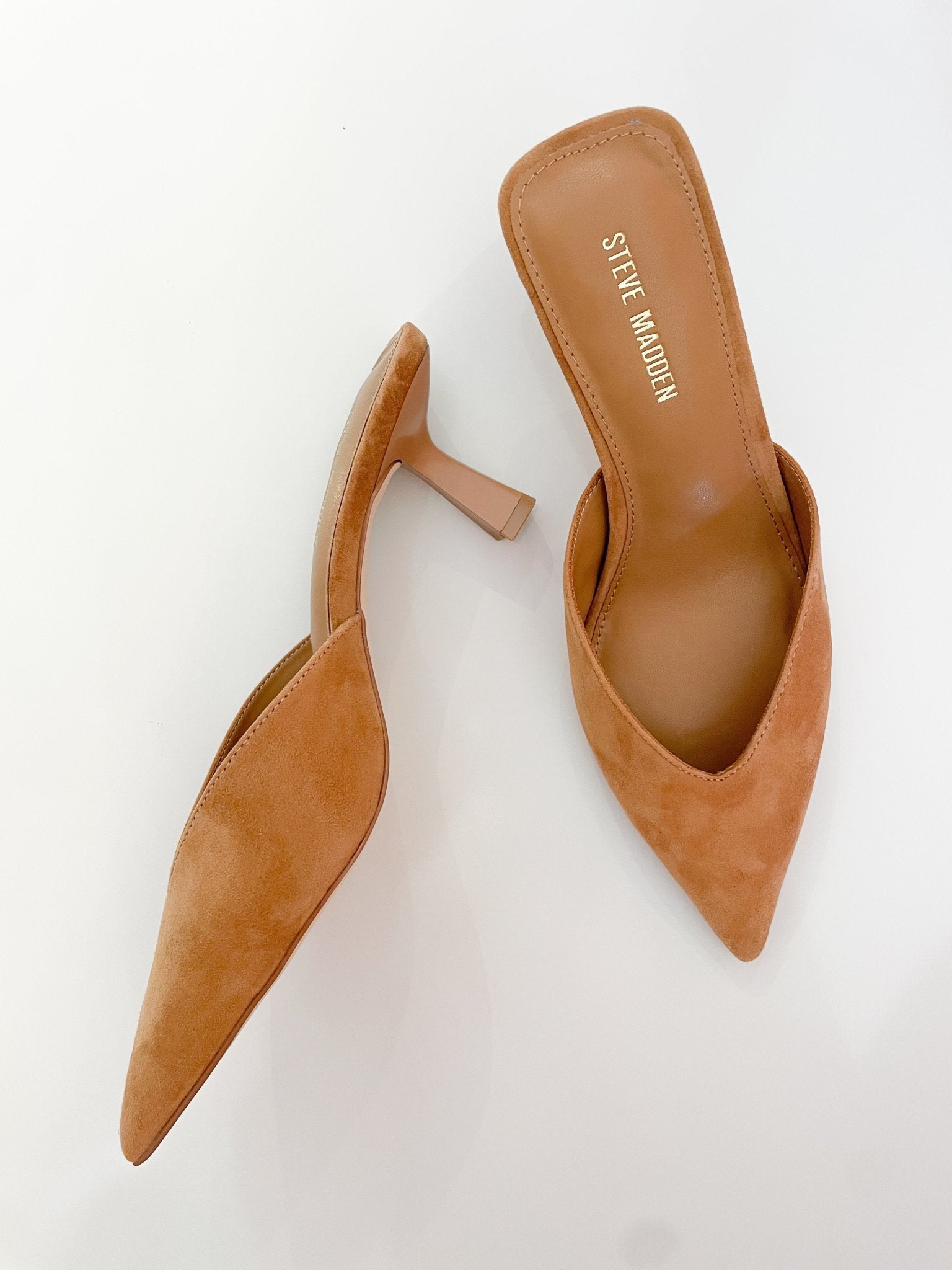 Mod Suede Pointed Toe Kitten Heel - Swoon Boutique New Orleans