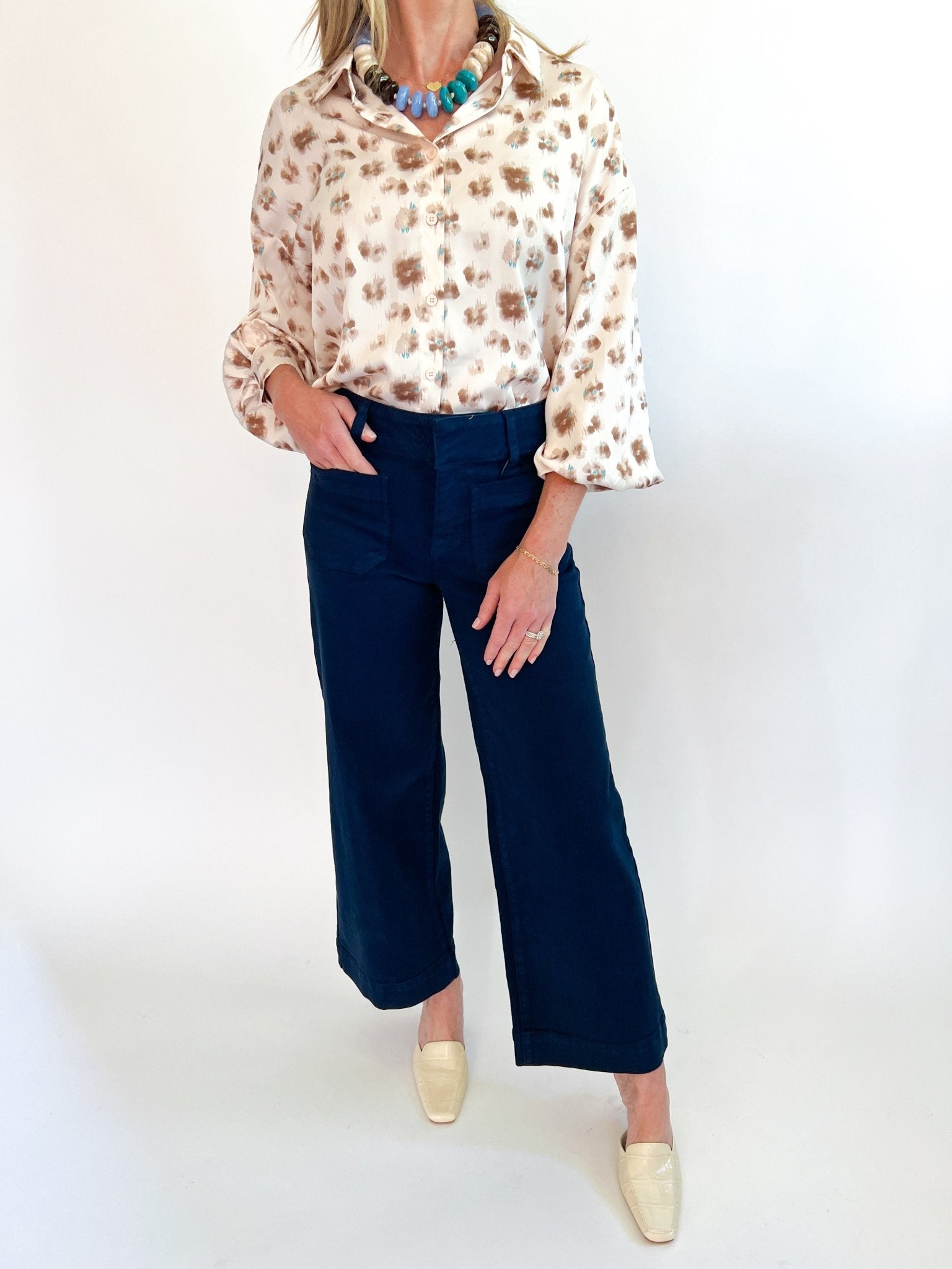 Painted Petals Blouse - Swoon Boutique New Orleans