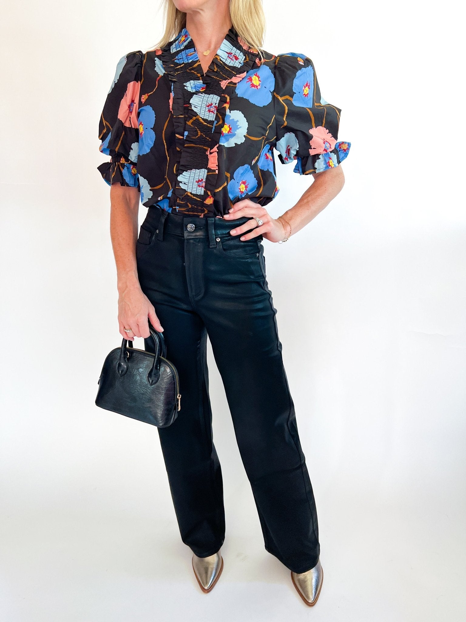 Poppy Floral Smocked Top - Swoon Boutique New Orleans