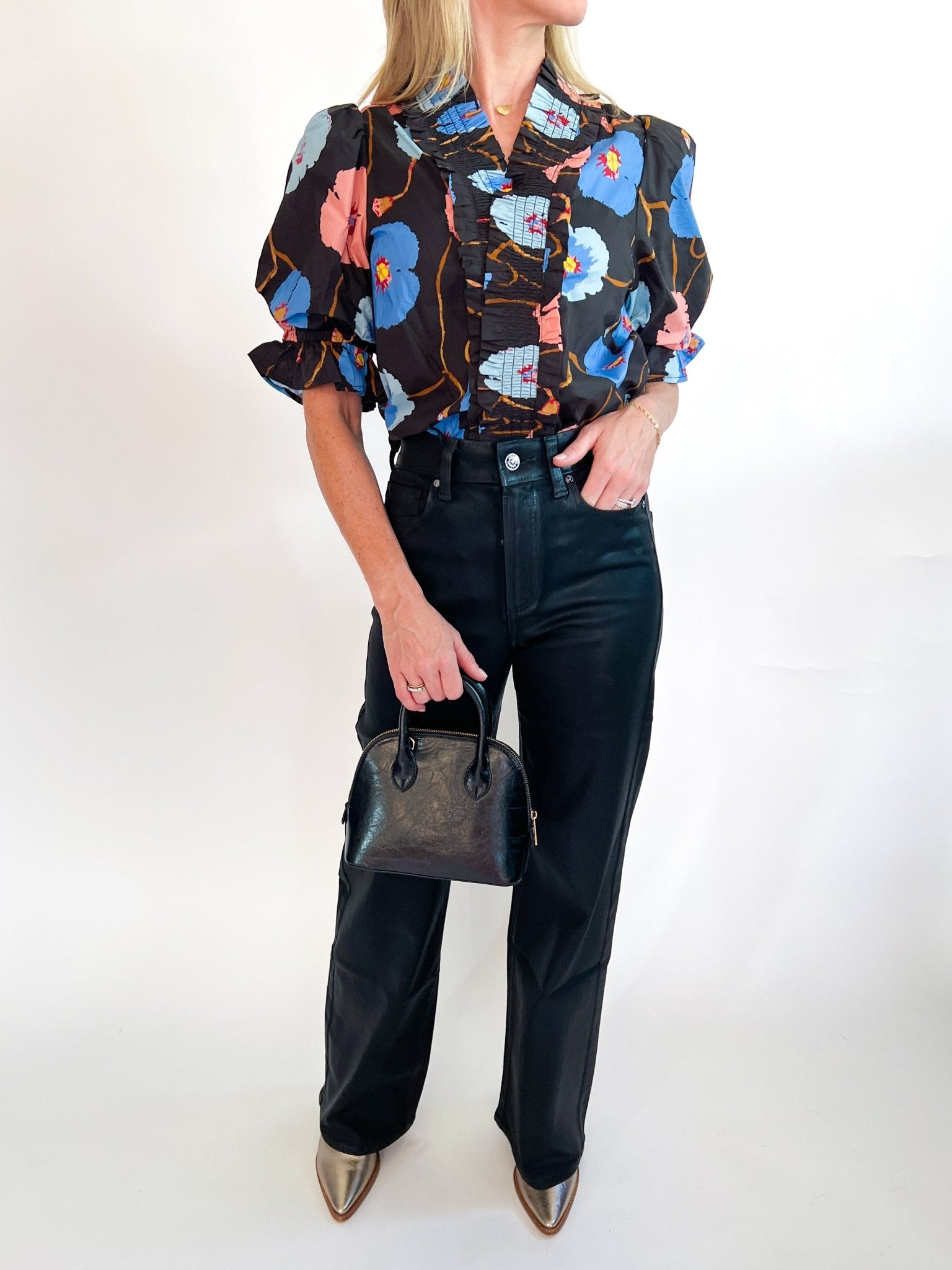 Poppy Floral Smocked Top - Swoon Boutique New Orleans
