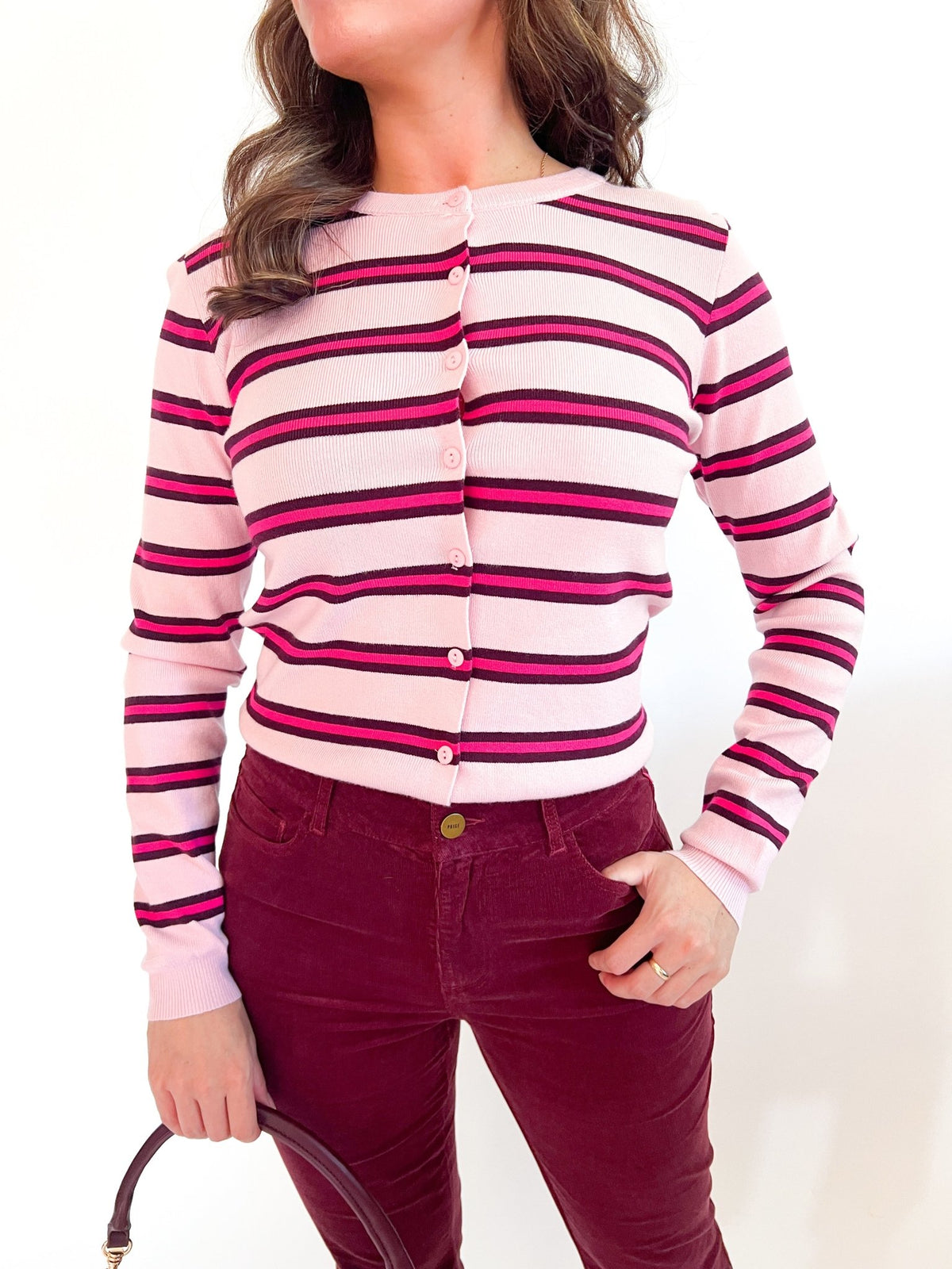 Rainbow Striped Cardigan - Swoon Boutique New Orleans