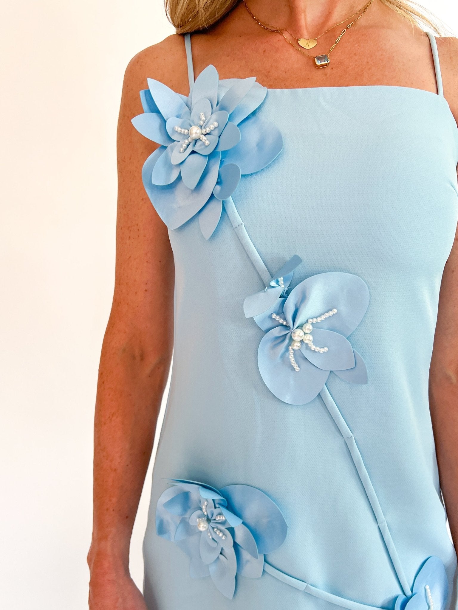 Reina 3D Floral Gown - Swoon Boutique New Orleans