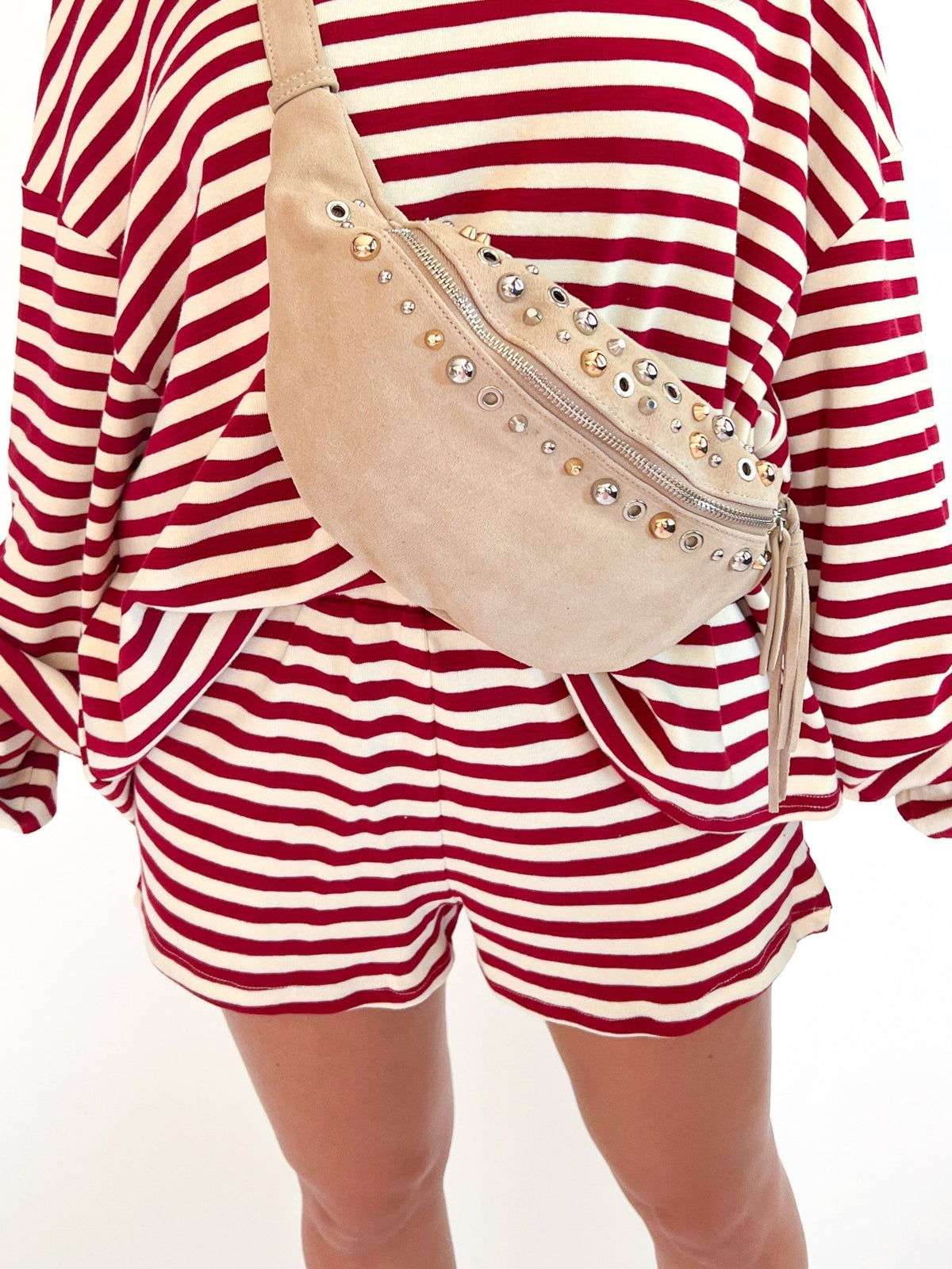 Romy Striped Pull-On Shorts - Swoon Boutique New Orleans